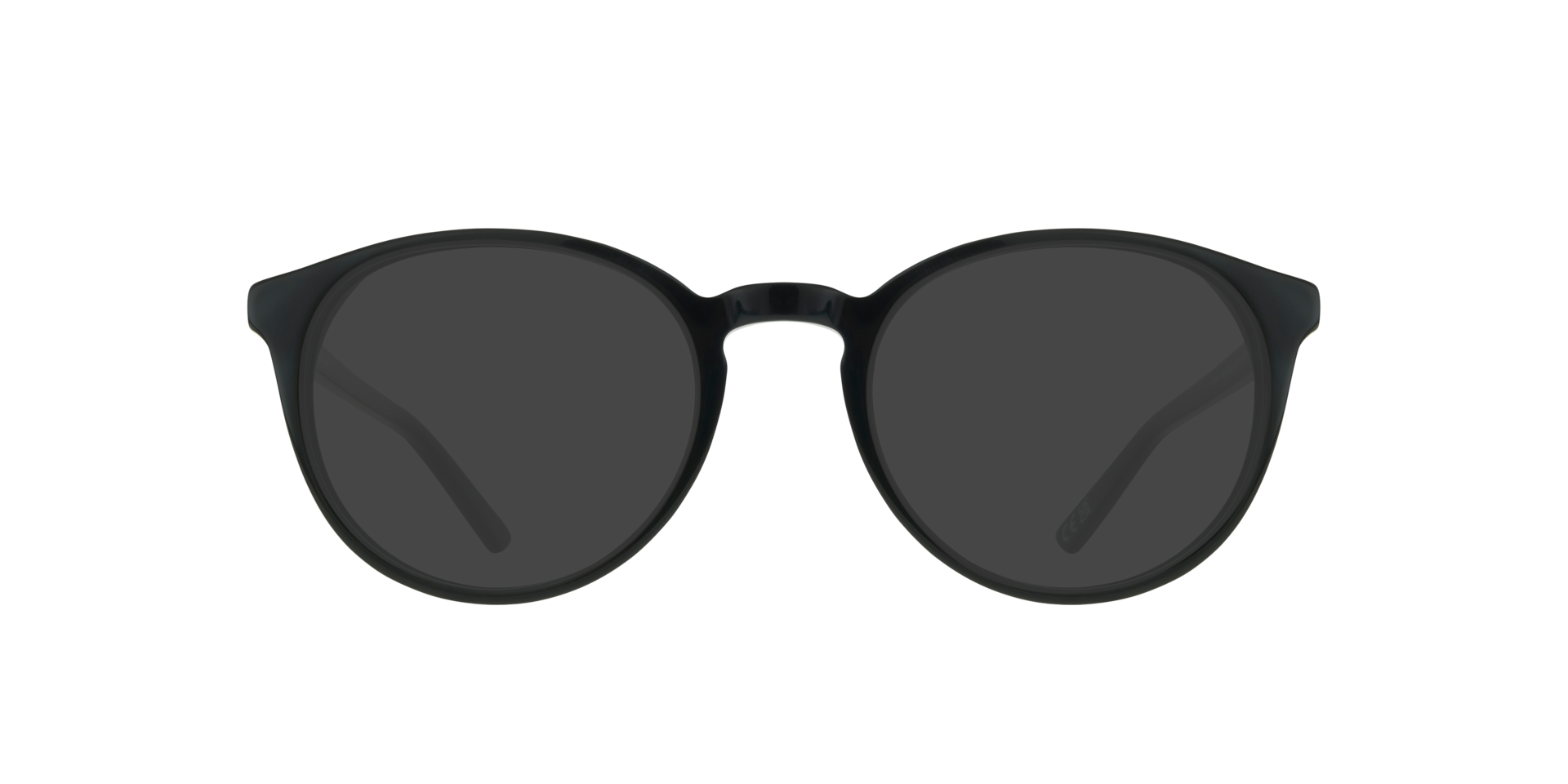 Lennon Shiny Black AcetateEyeglass Frames for Glasses Direct, with Tinted Lenses
