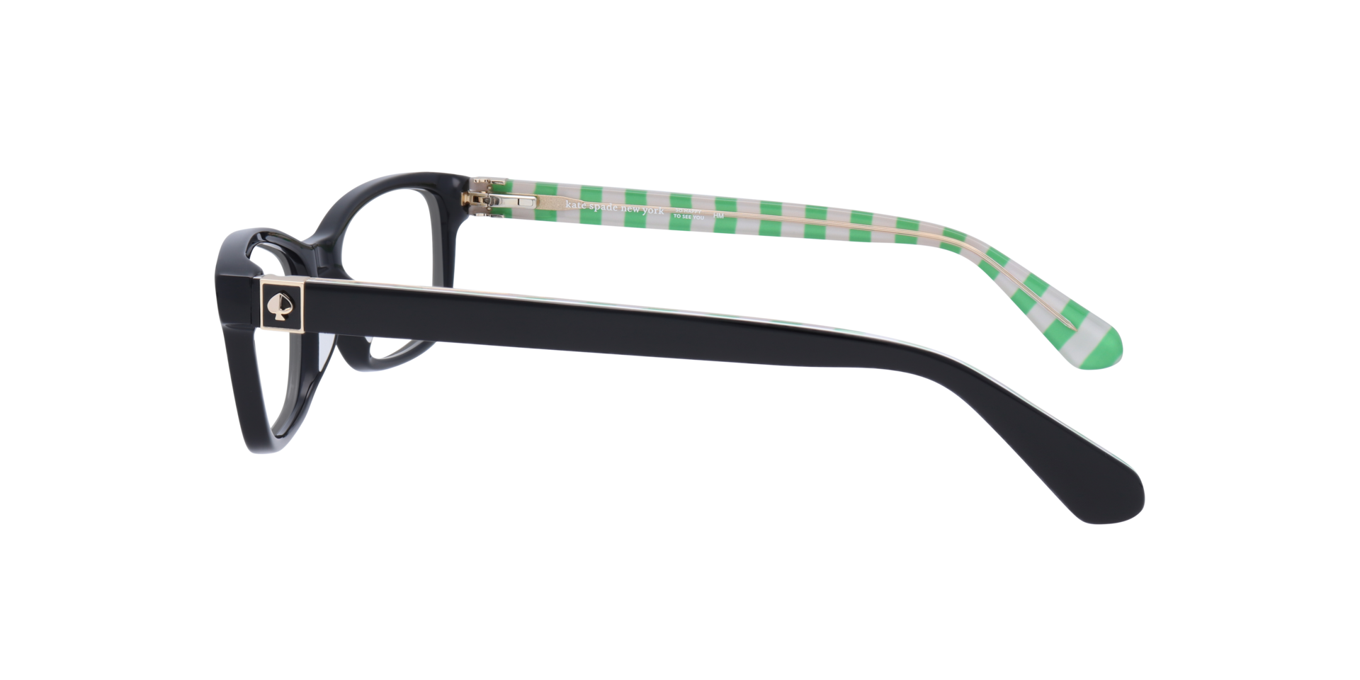 Renne Black AcetateEyeglass Frames for Glasses Direct, Side View