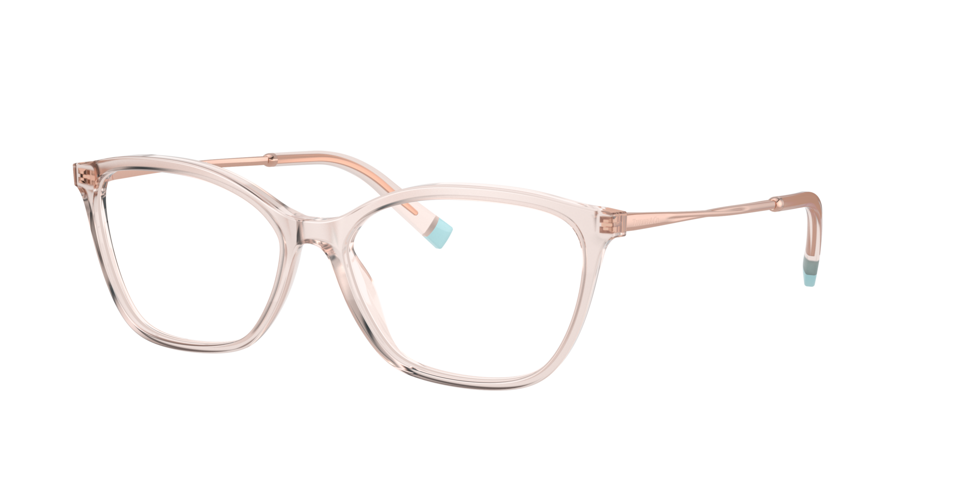 TF2205 Nude Transparent AcetateEyeglass Frames for Glasses Direct, Angle View