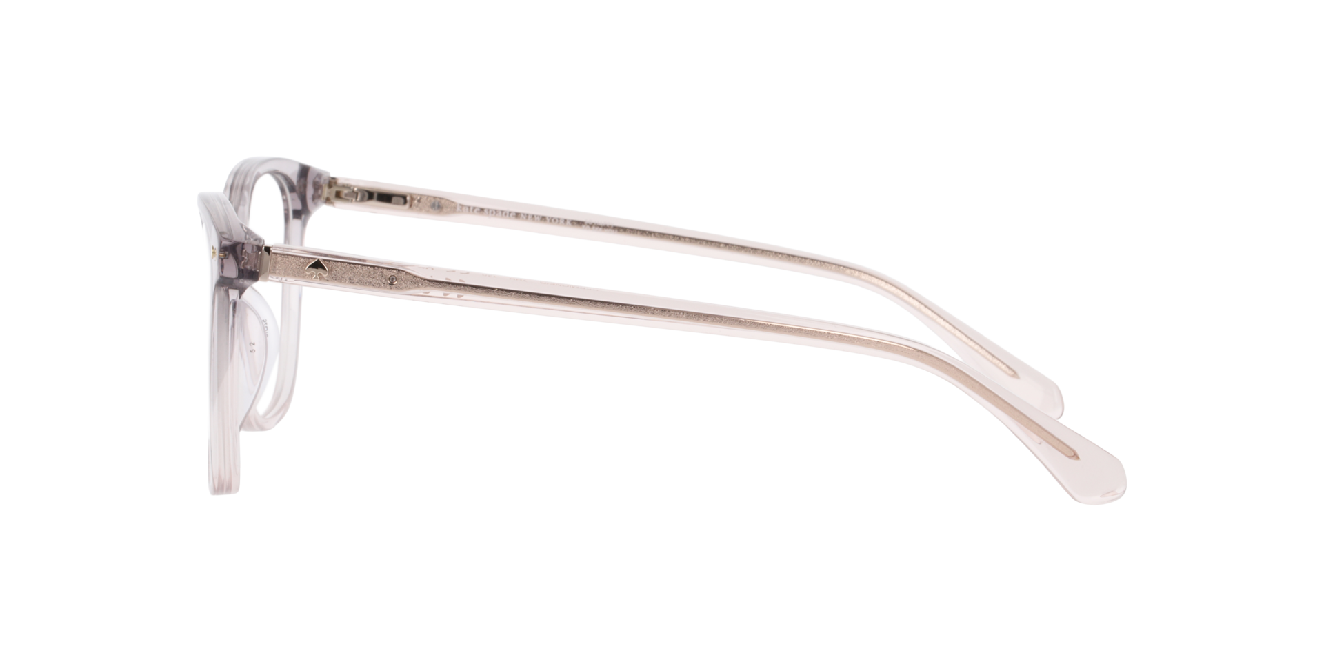 Hermione/G Clear AcetateEyeglass Frames for Glasses Direct, Side View