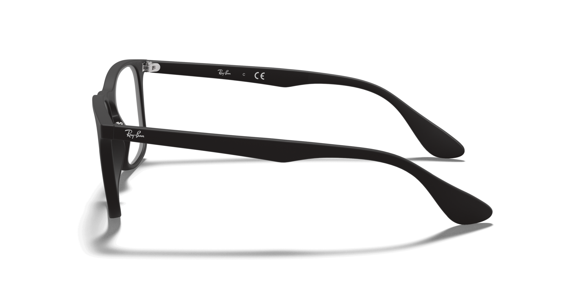RB7074 Rubber Black PlasticEyeglass Frames for Glasses Direct, Side View