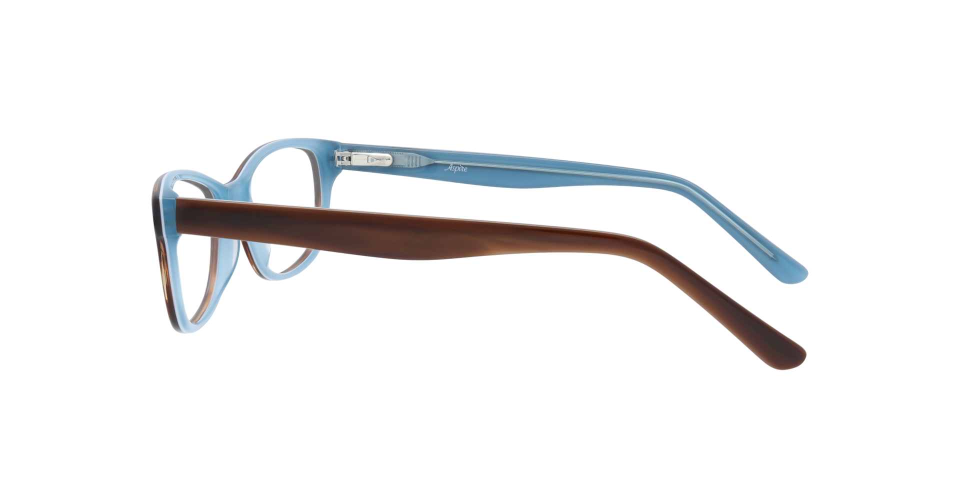 Addison Brown & Teal AcetateSunglass Frames for Glasses Direct, Side View
