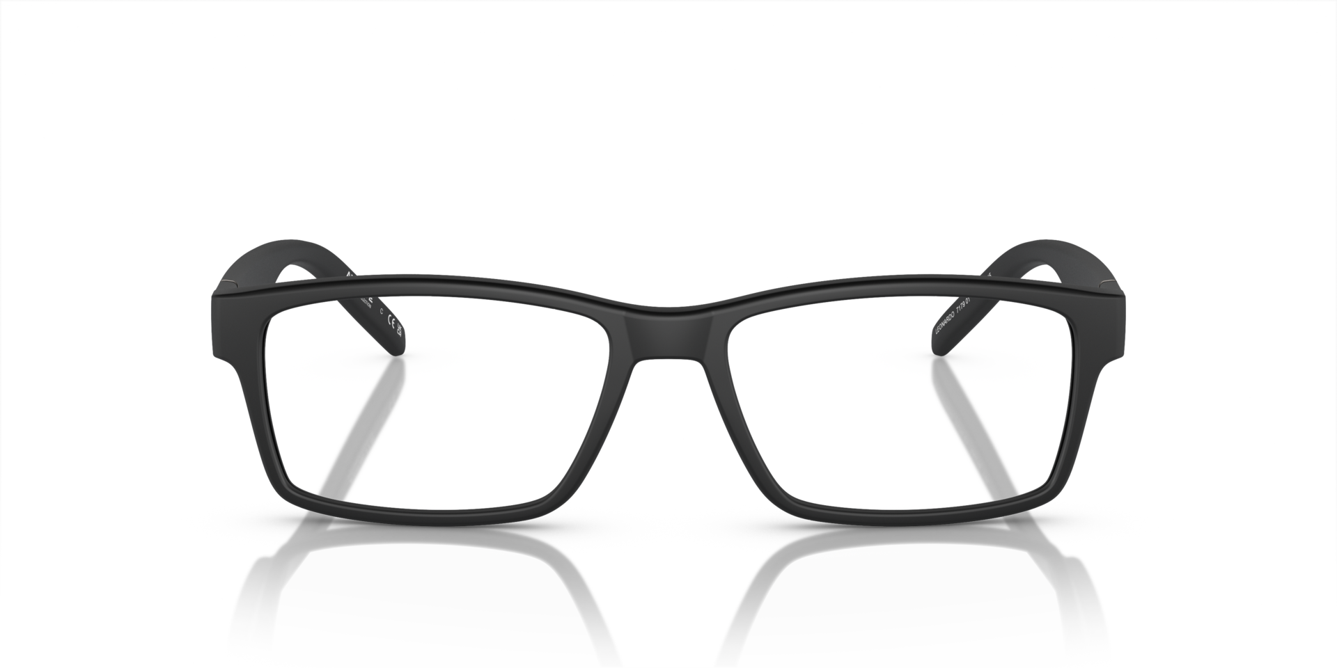 AN7179 Matte Black PlasticEyeglass Frames for Glasses Direct, Front View