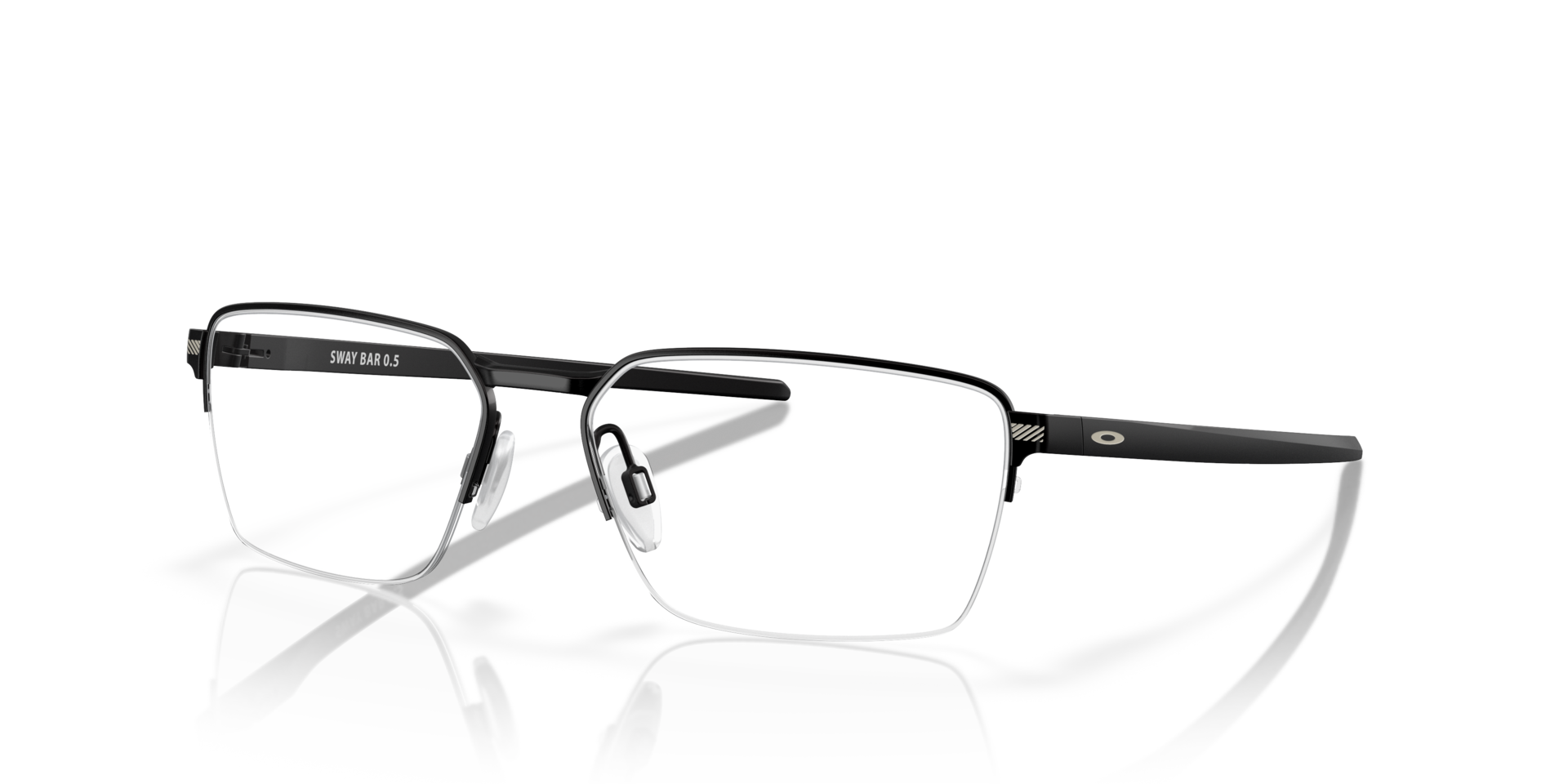 Sway Bar 0.5 Satin Black TitaniumEyeglass Frames for Glasses Direct, Angle View