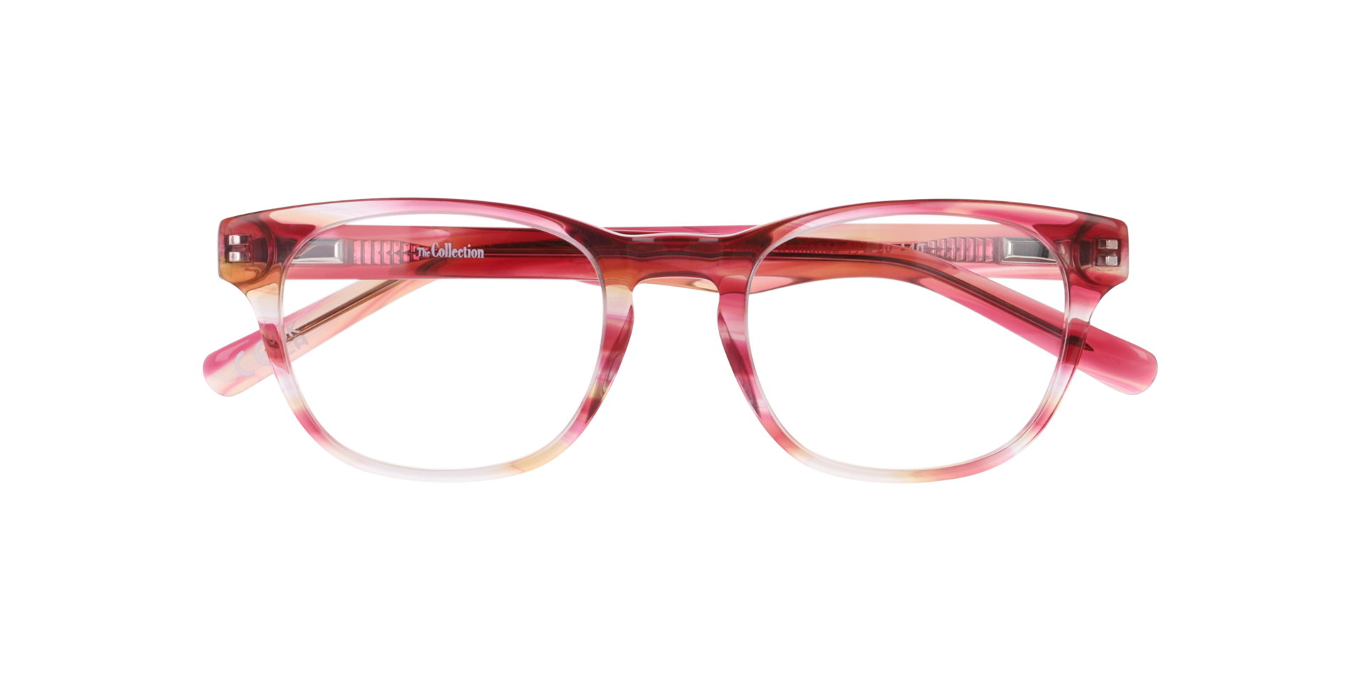 Andi Pink & Yellow AcetateEyeglass Frames for Glasses Direct, Closed View