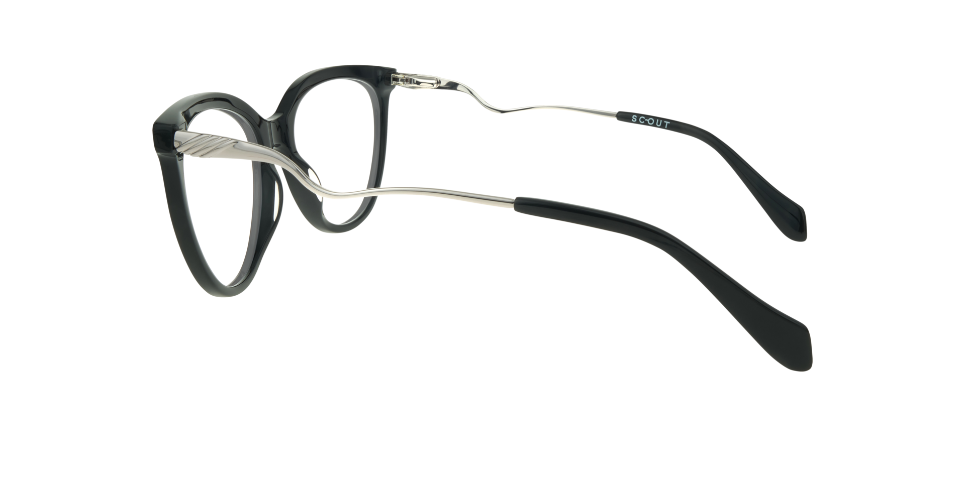 Jessica Black AcetateEyeglass Frames for Glasses Direct, Side View