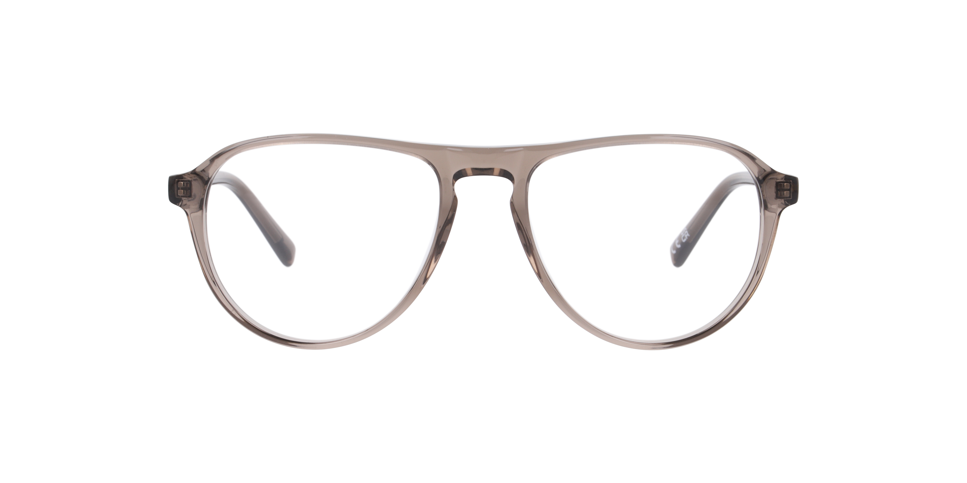 Marcus Crystal Grey AcetateEyeglass Frames for Glasses Direct, Front View