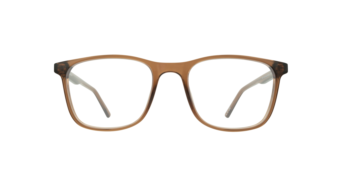 Crystal Light Brown rectangle Plastic eyeglasses Online - Full Rim - Kris