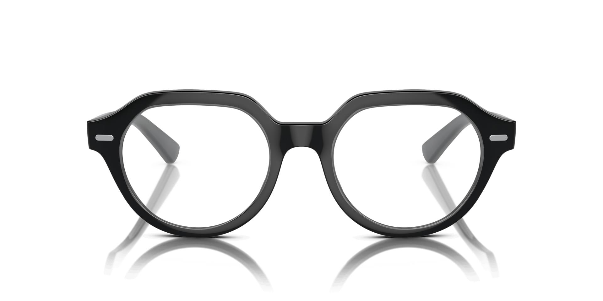 Gina Optics Black PlasticEyeglass Frames for Glasses Direct, Front View