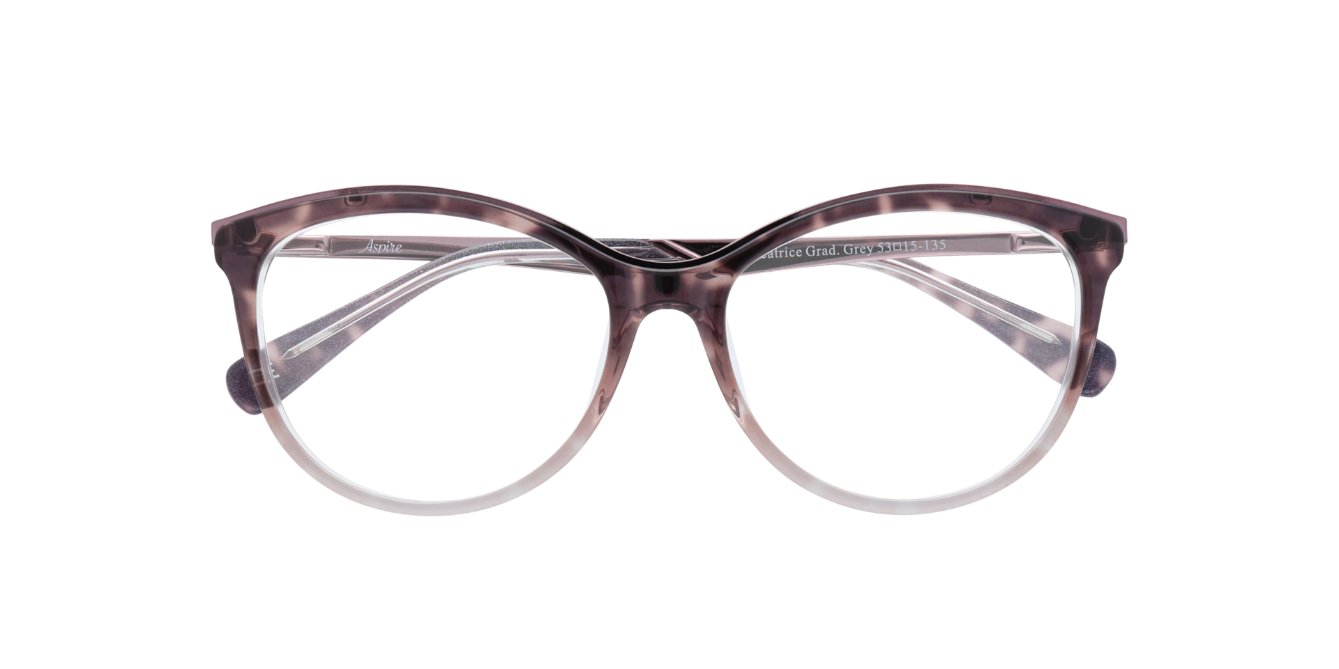 Beatrice Gradient Grey AcetateEyeglass Frames for Glasses Direct, Closed View
