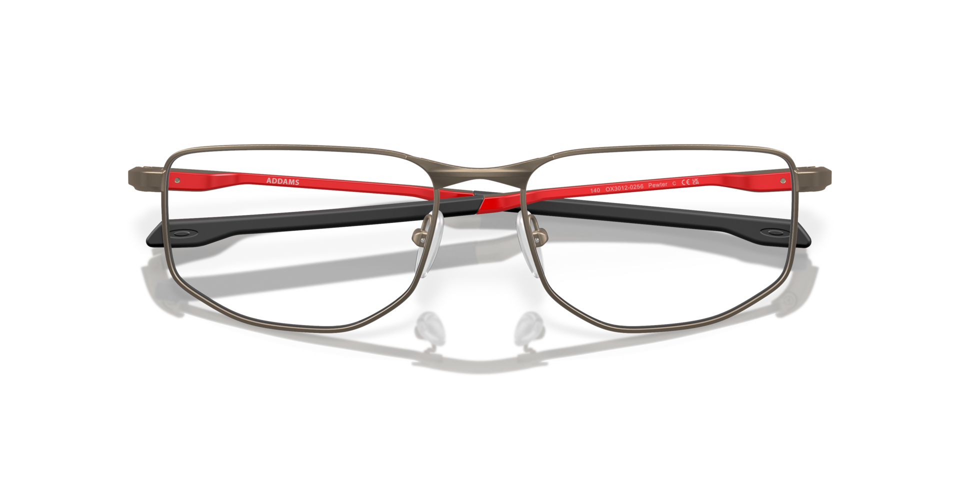 Addams Pewter MetalEyeglass Frames for Glasses Direct, Closed View
