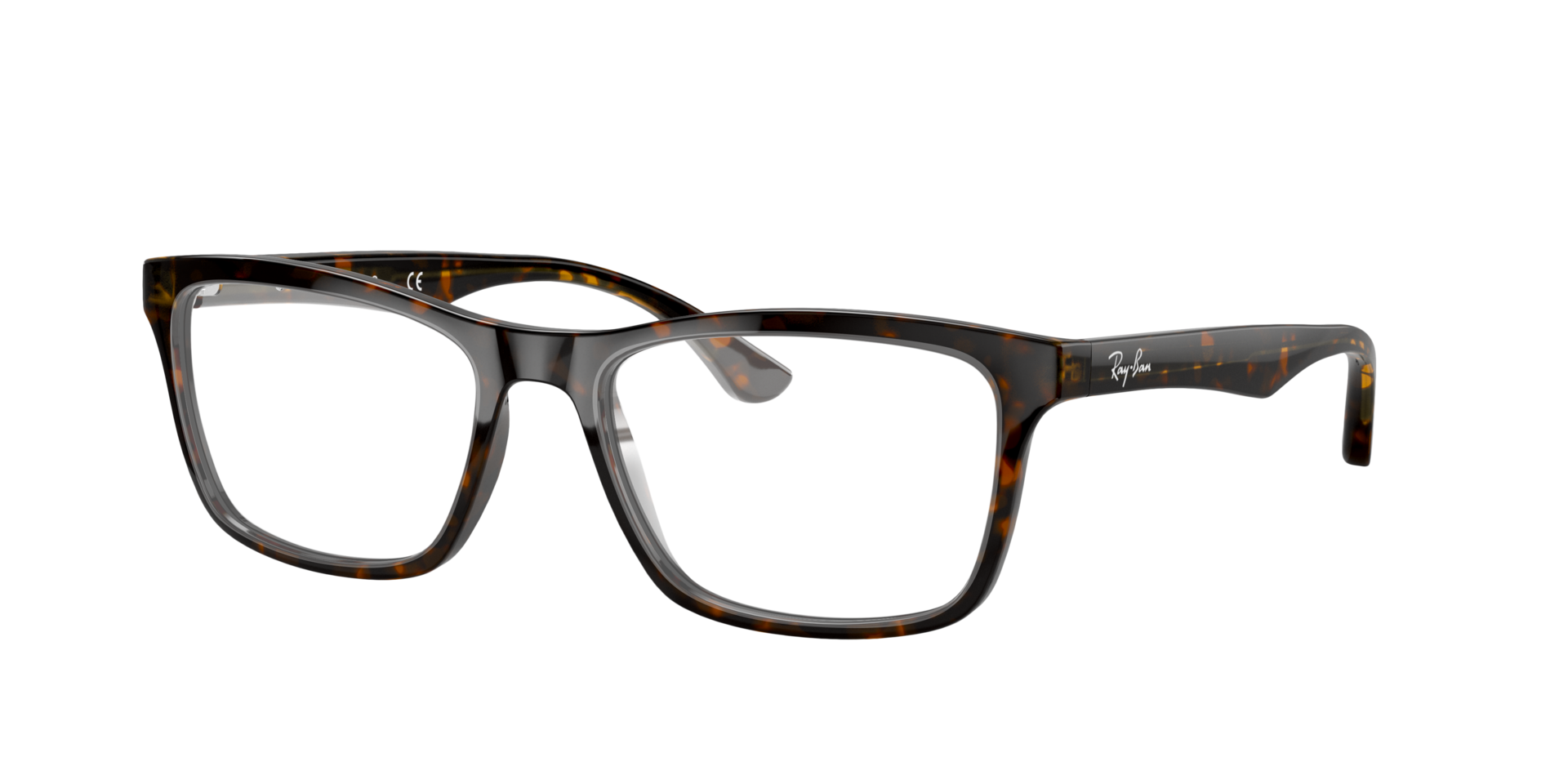 RB5279 Dark Havana AcetateEyeglass Frames for Glasses Direct, Angle View