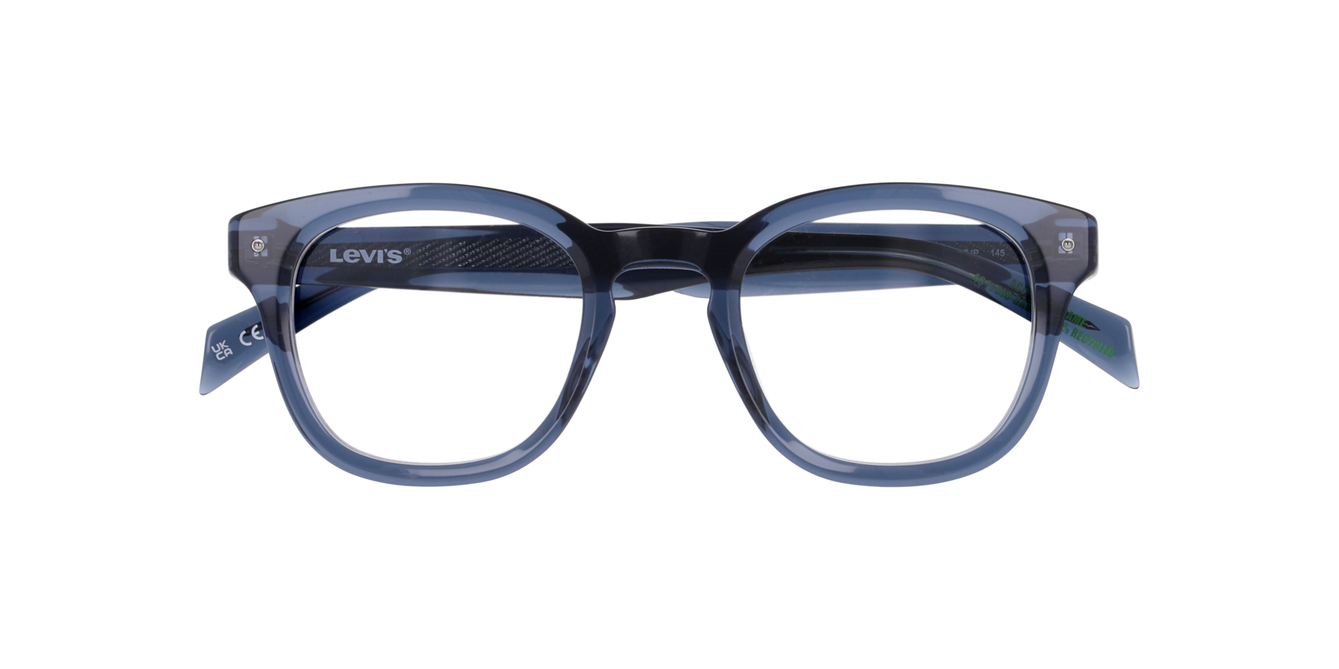 LV 5088 Blue AcetateEyeglass Frames for Glasses Direct, Closed View