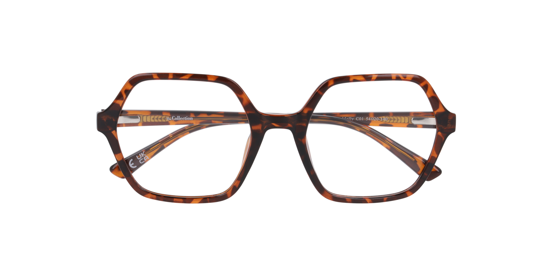 Molly Havana Brown PlasticEyeglass Frames for Glasses Direct, Closed View