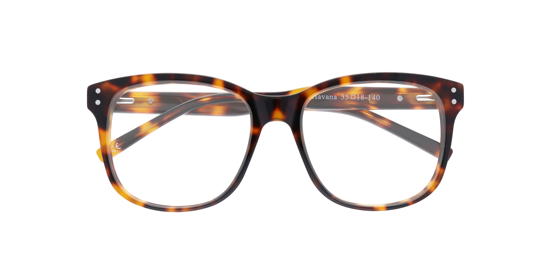 Jaden Havana AcetateSunglass Frames for Glasses Direct, Closed View