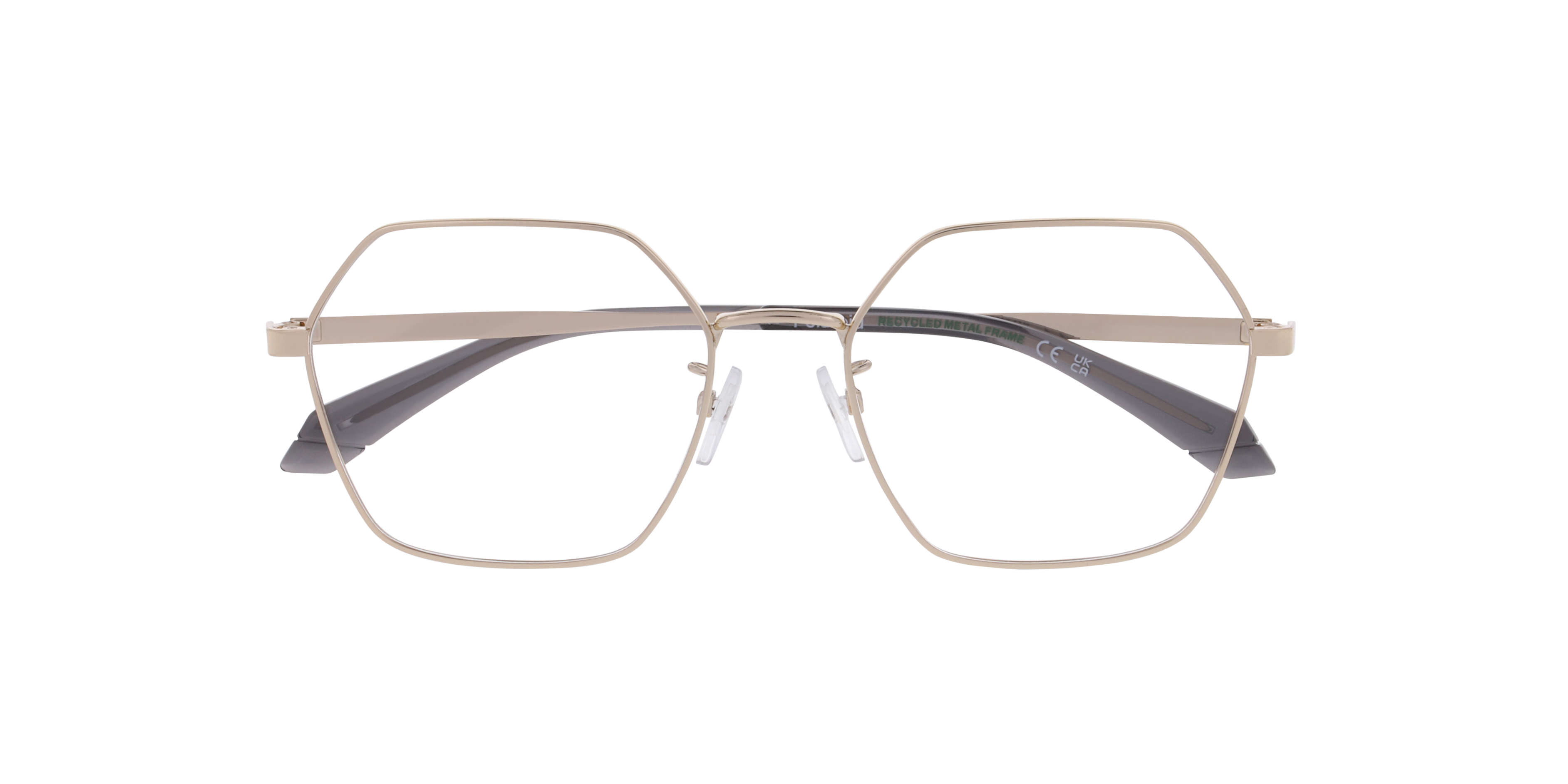 PLD D612/G Gold Light MetalEyeglass Frames for Glasses Direct, Closed View