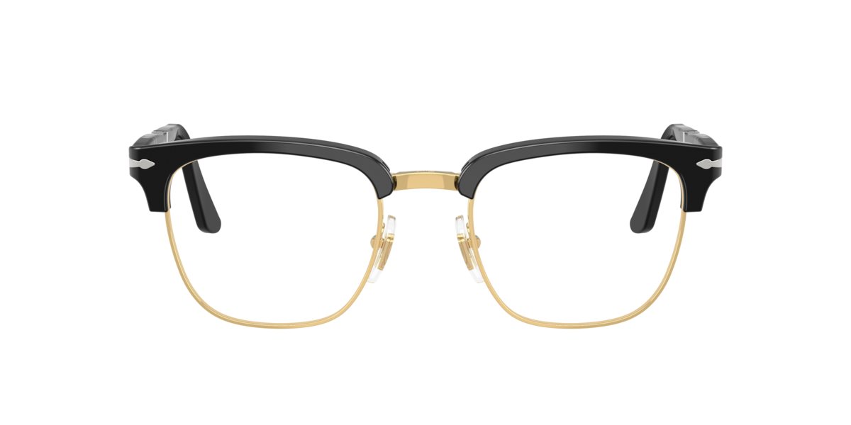 Persol Unisex Black Square Acetate Eyeglasses Online - Full Rim - Po3375v