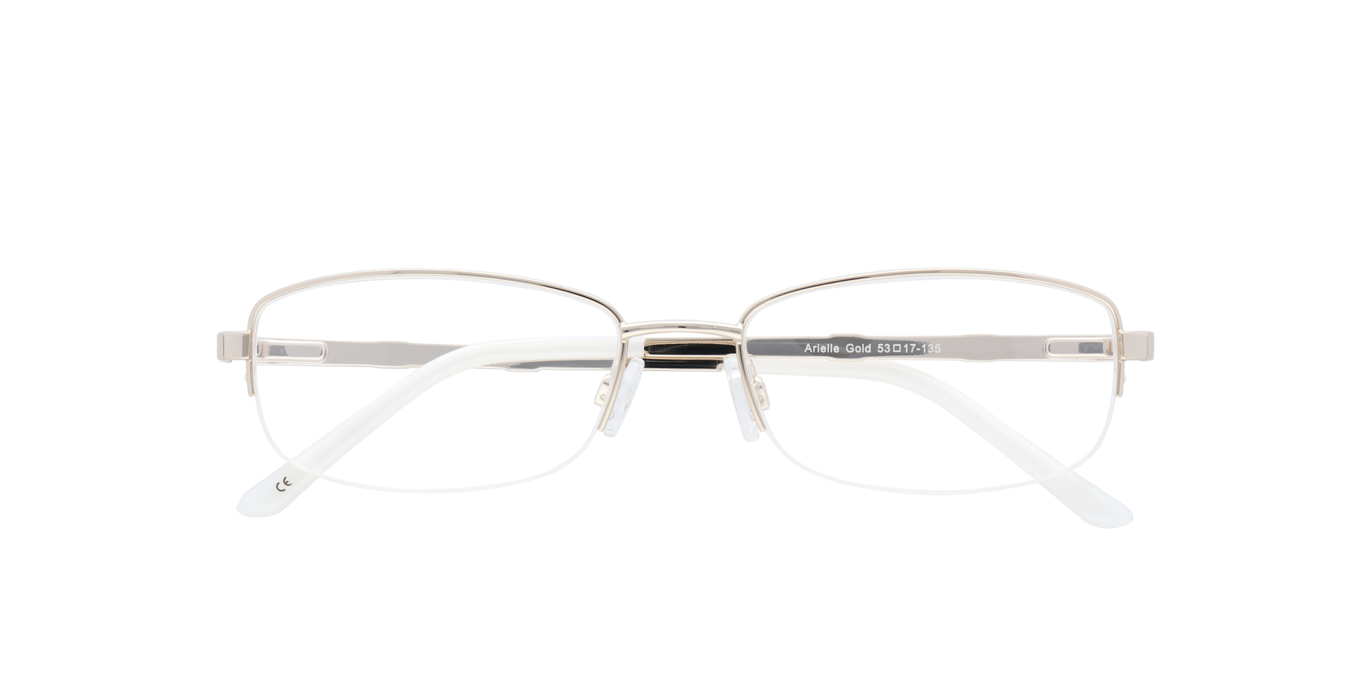 Arielle Gold MetalEyeglass Frames for Glasses Direct, Closed View