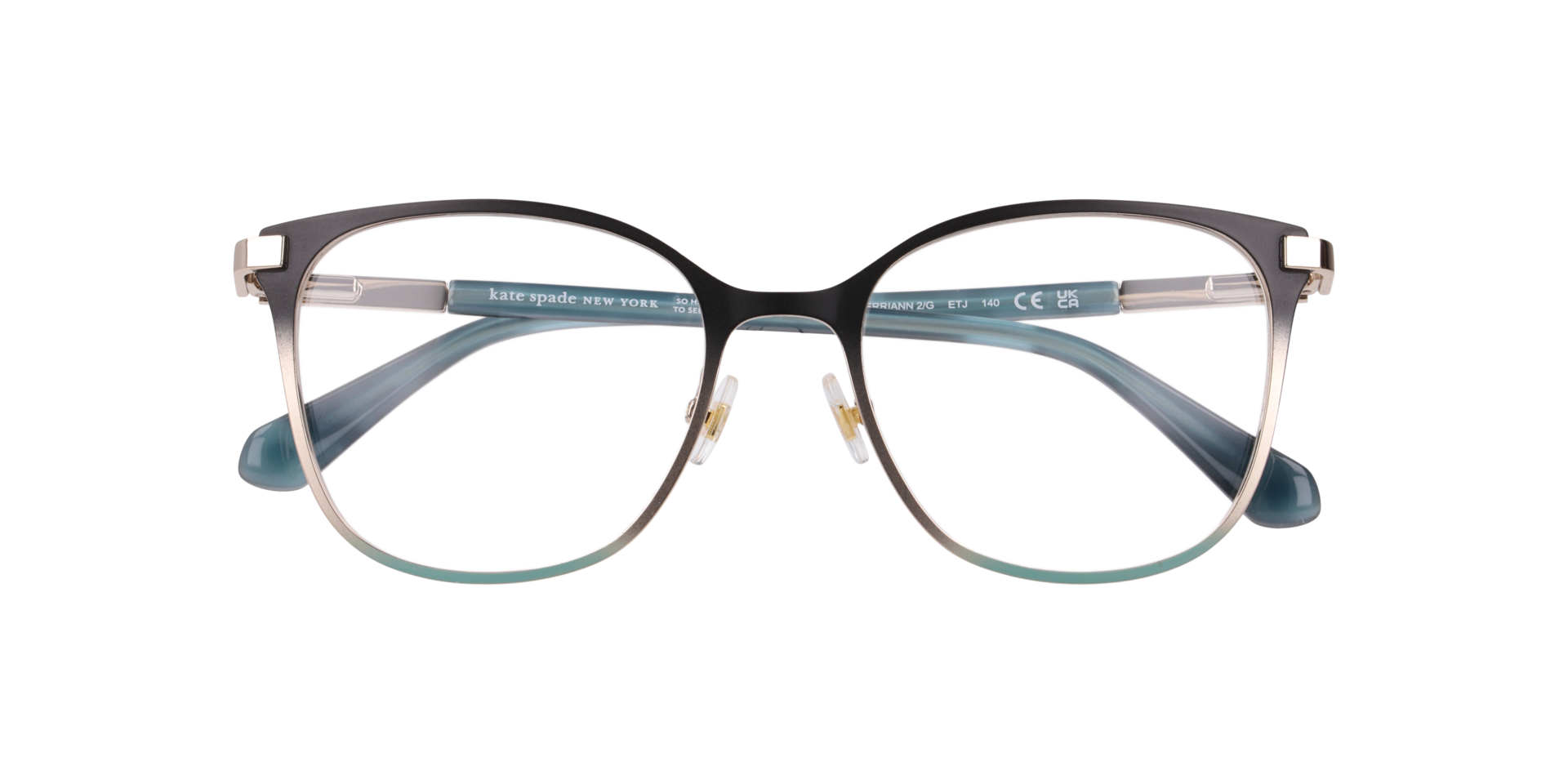 Ks Terriann 2/G Black MetalEyeglass Frames for Glasses Direct, Closed View