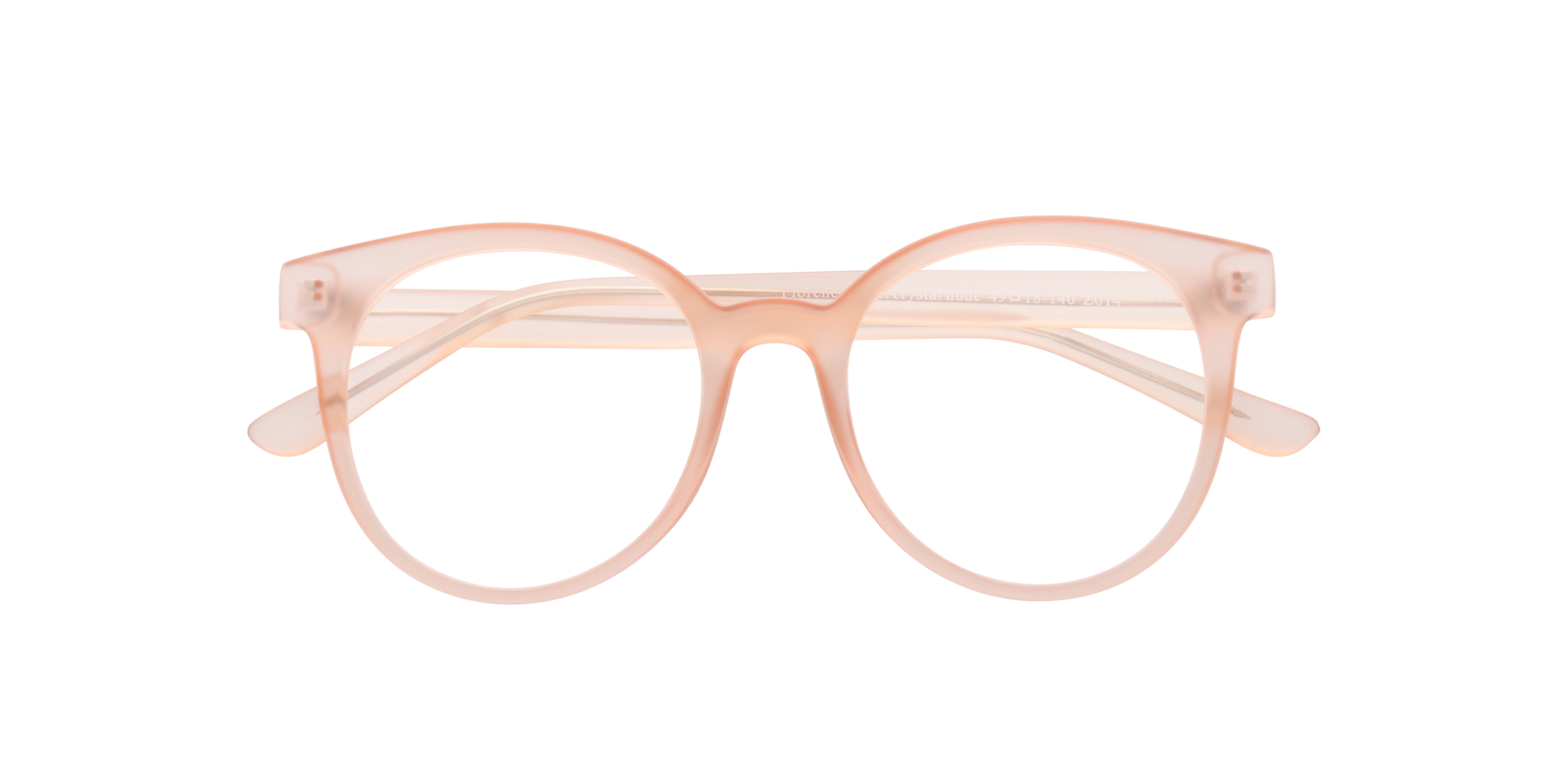 Florence Matte & Crystal Nude PlasticEyeglass Frames for Glasses Direct, Closed View