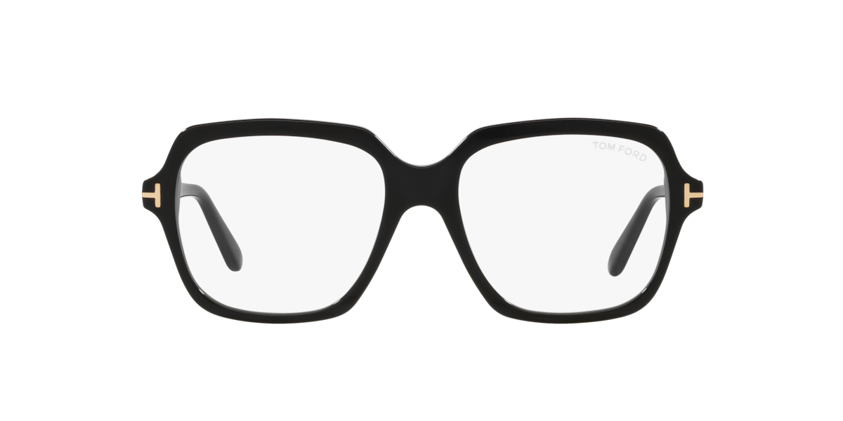 Black Shiny irregular Acetate eyeglasses Online - Full Rim - FT5908-B