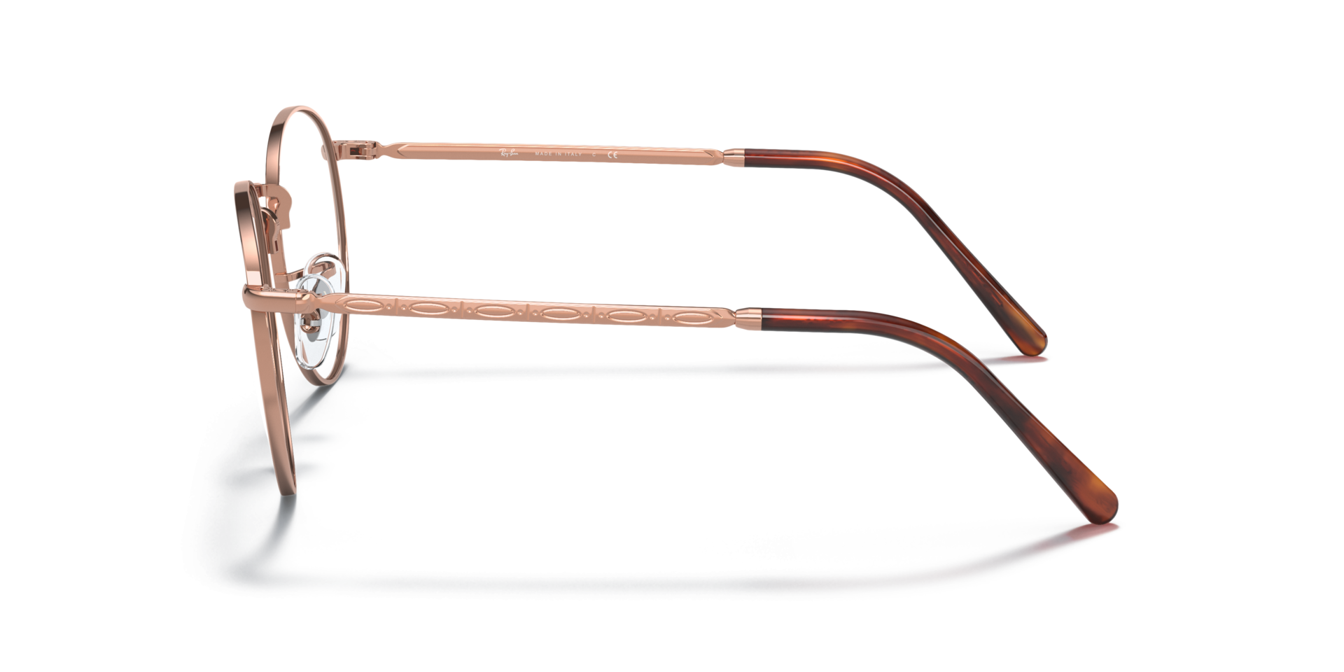 RB3637V Rose Gold MetalEyeglass Frames for Glasses Direct, Side View