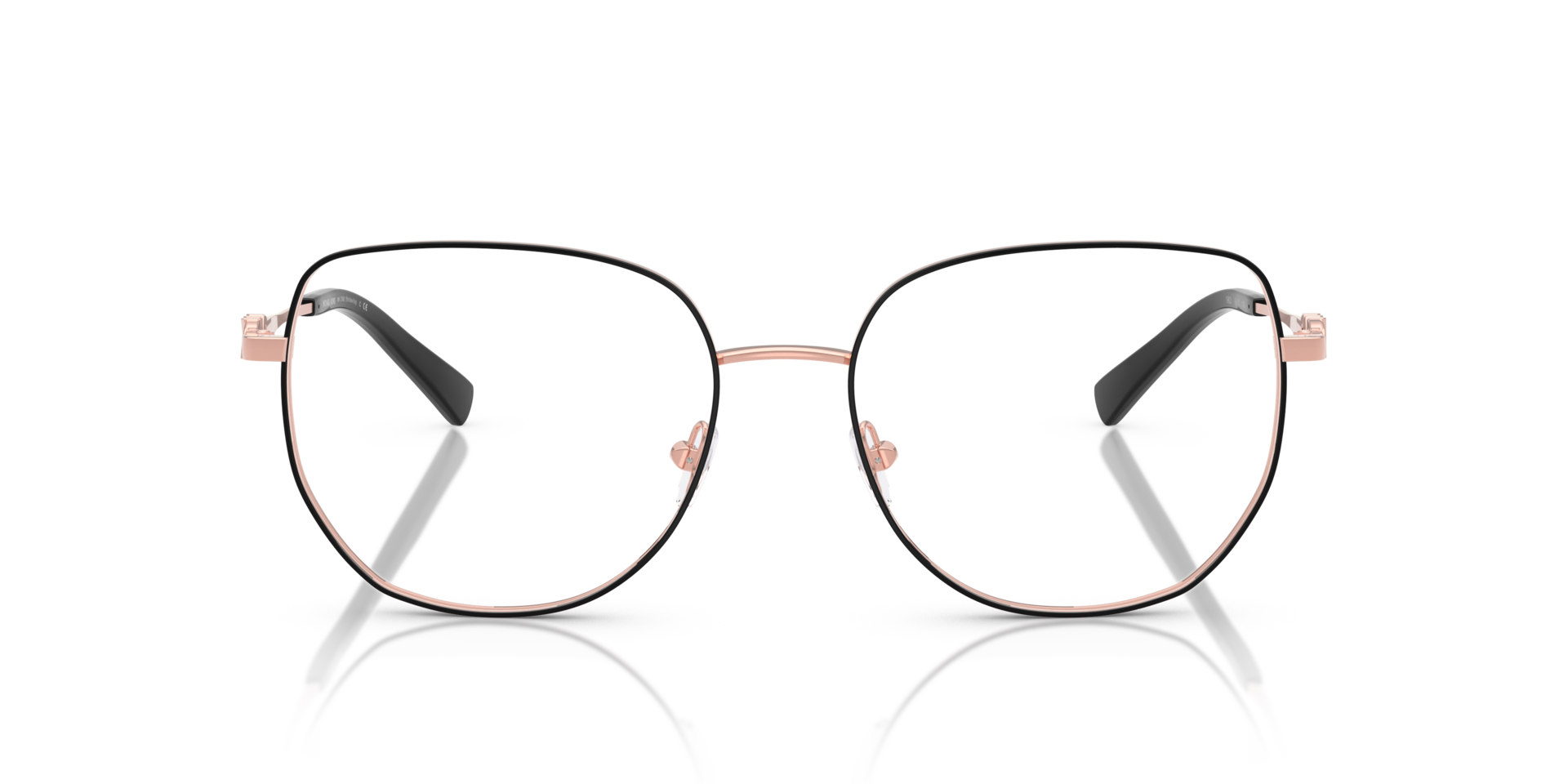 MK3062 Black Shiny MetalEyeglass Frames for Glasses Direct, Front View