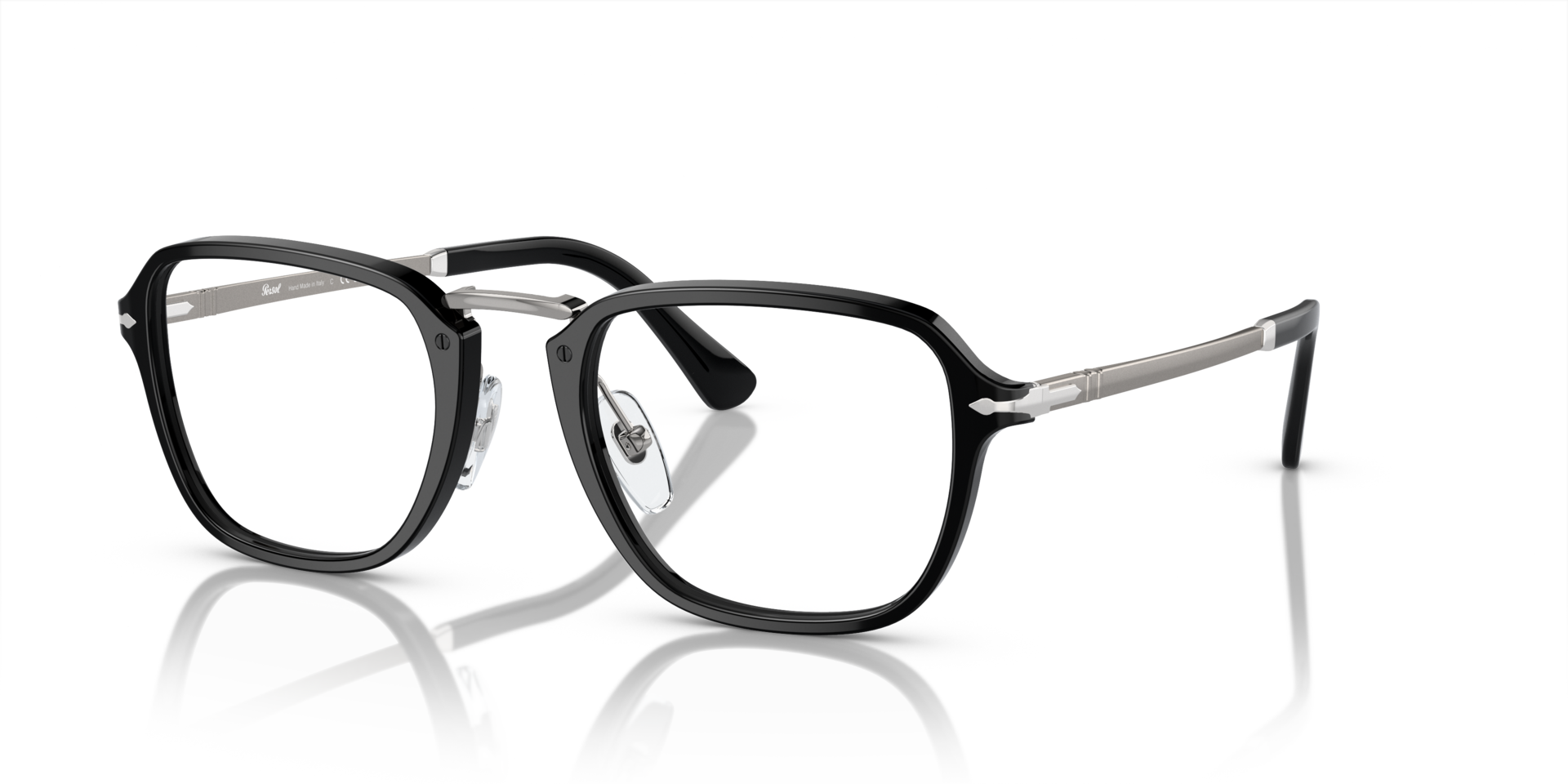 PO3331V Black AcetateEyeglass Frames for Glasses Direct, Angle View