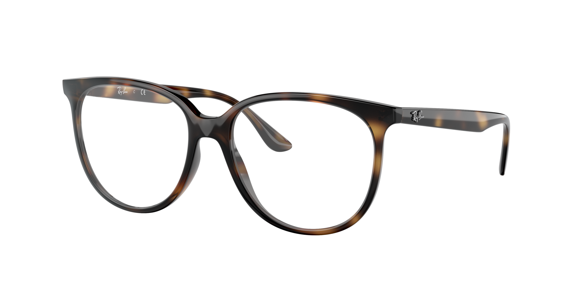 RB4378V Havana PlasticEyeglass Frames for Glasses Direct, Angle View