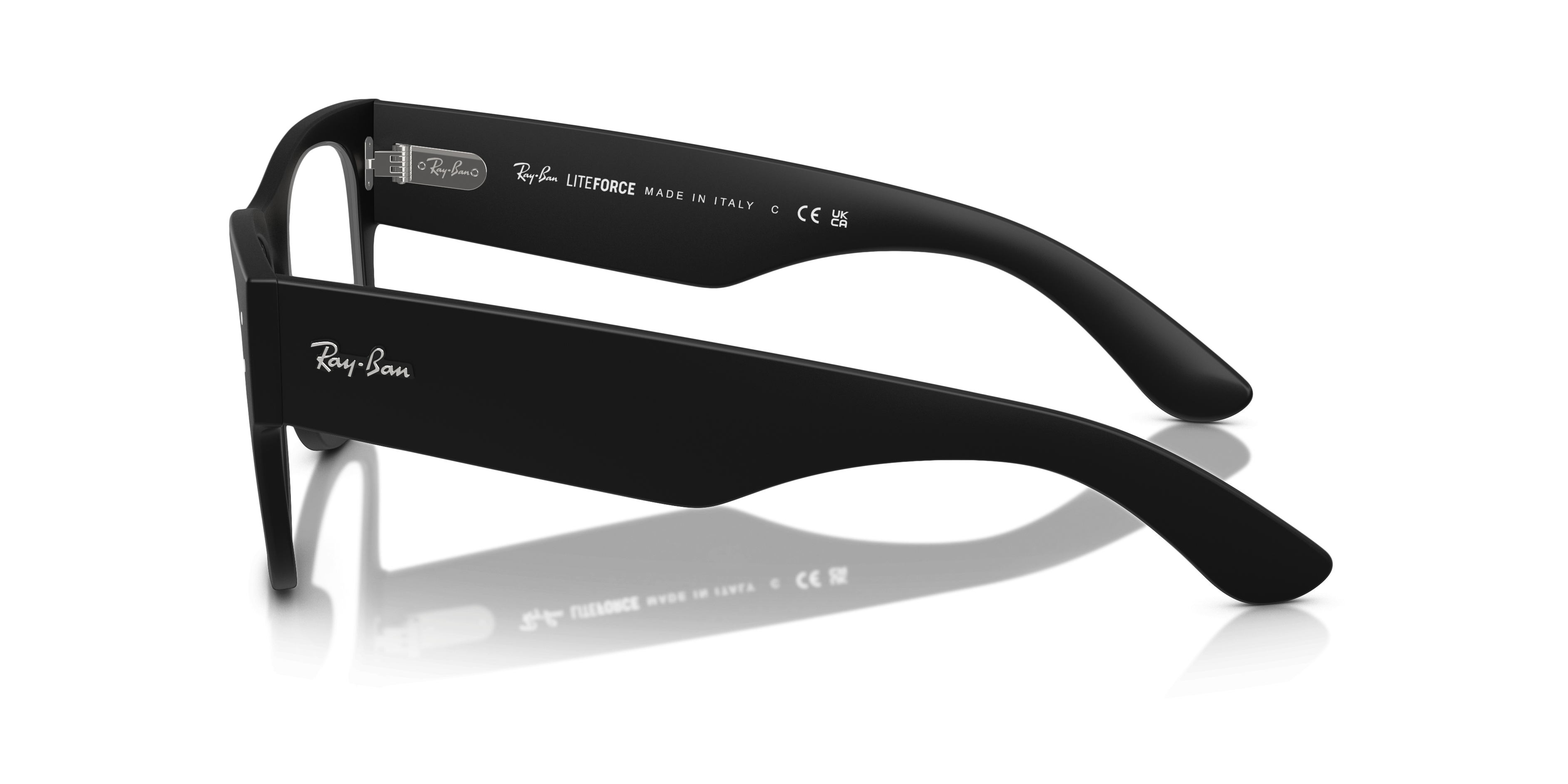 RB7840V Sand Black PlasticSunglass Frames for Glasses Direct, Side View