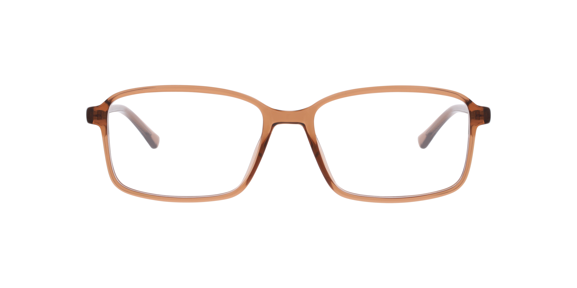 Martin Brown Brown PlasticEyeglass Frames for Glasses Direct, Front View