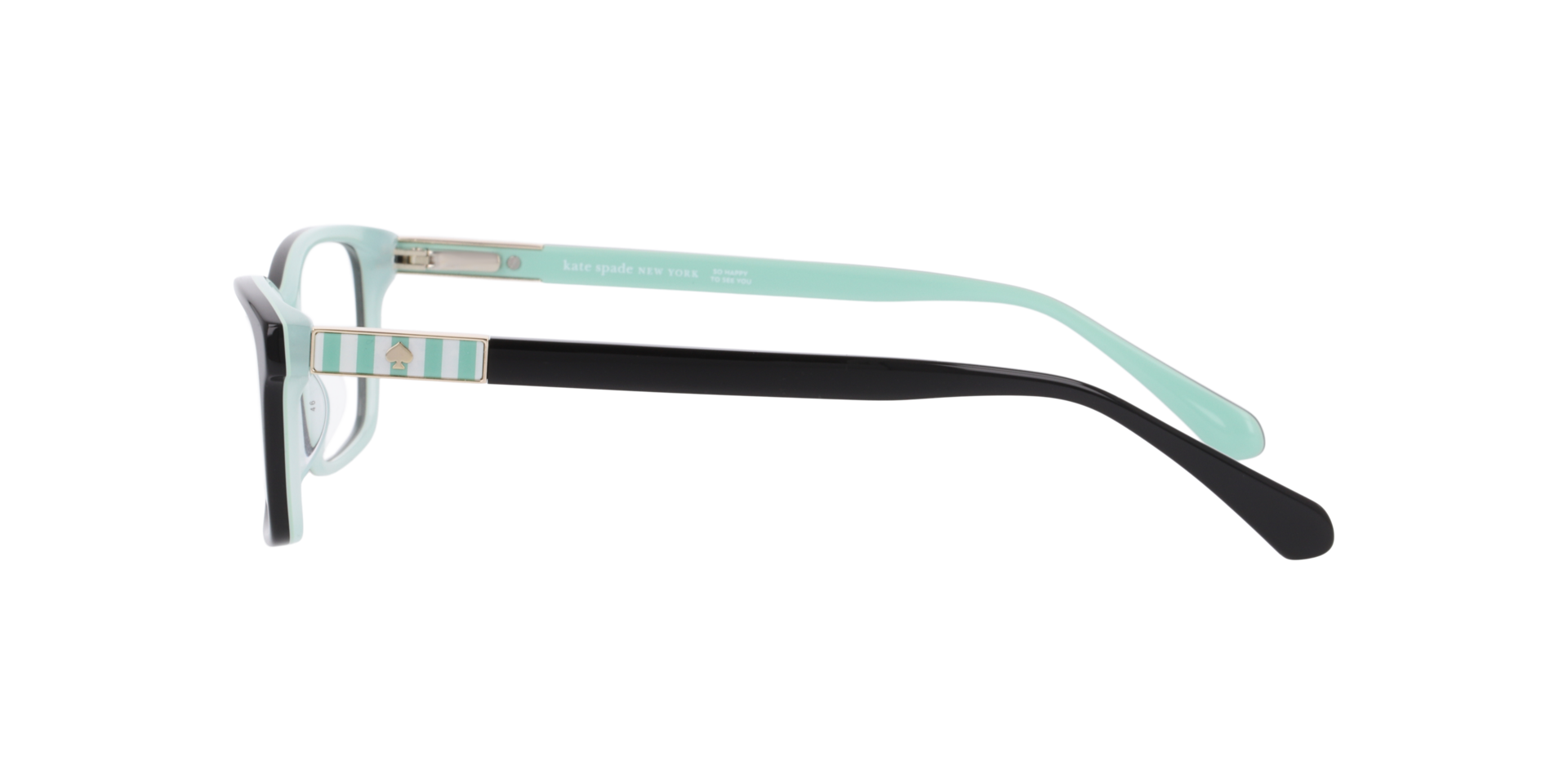 Ks Jackeline 2 Black Green AcetateEyeglass Frames for Glasses Direct, Side View