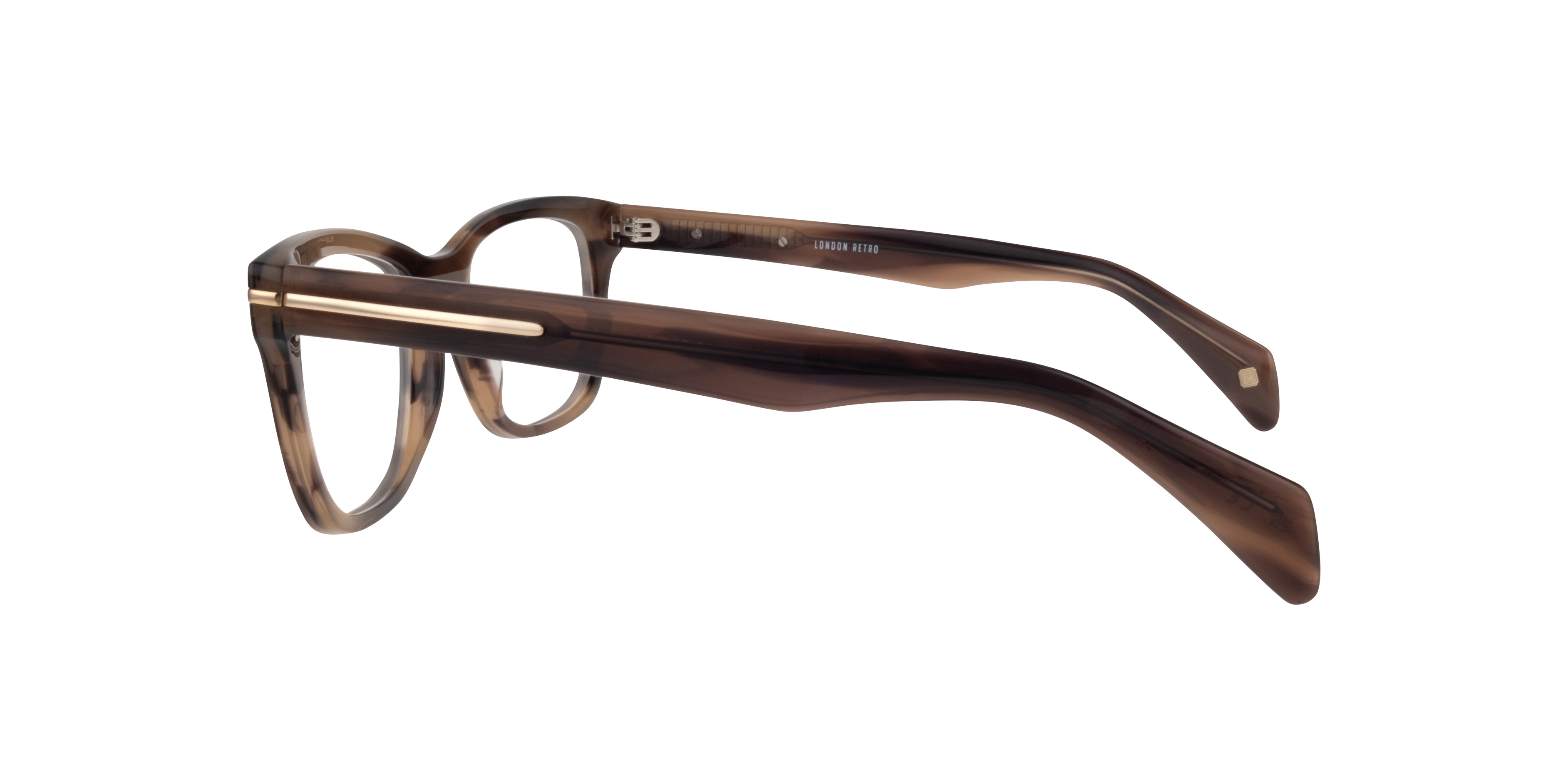 Hammersmith Brown Horn AcetateSunglass Frames for Glasses Direct, Side View