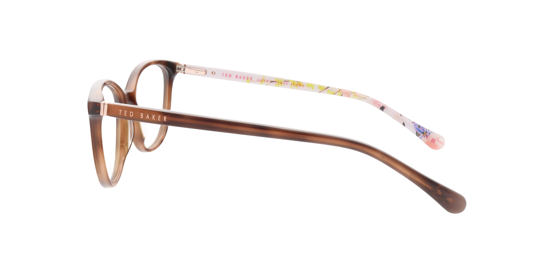 TB9177 Brown AcetateEyeglass Frames for Glasses Direct, Side View