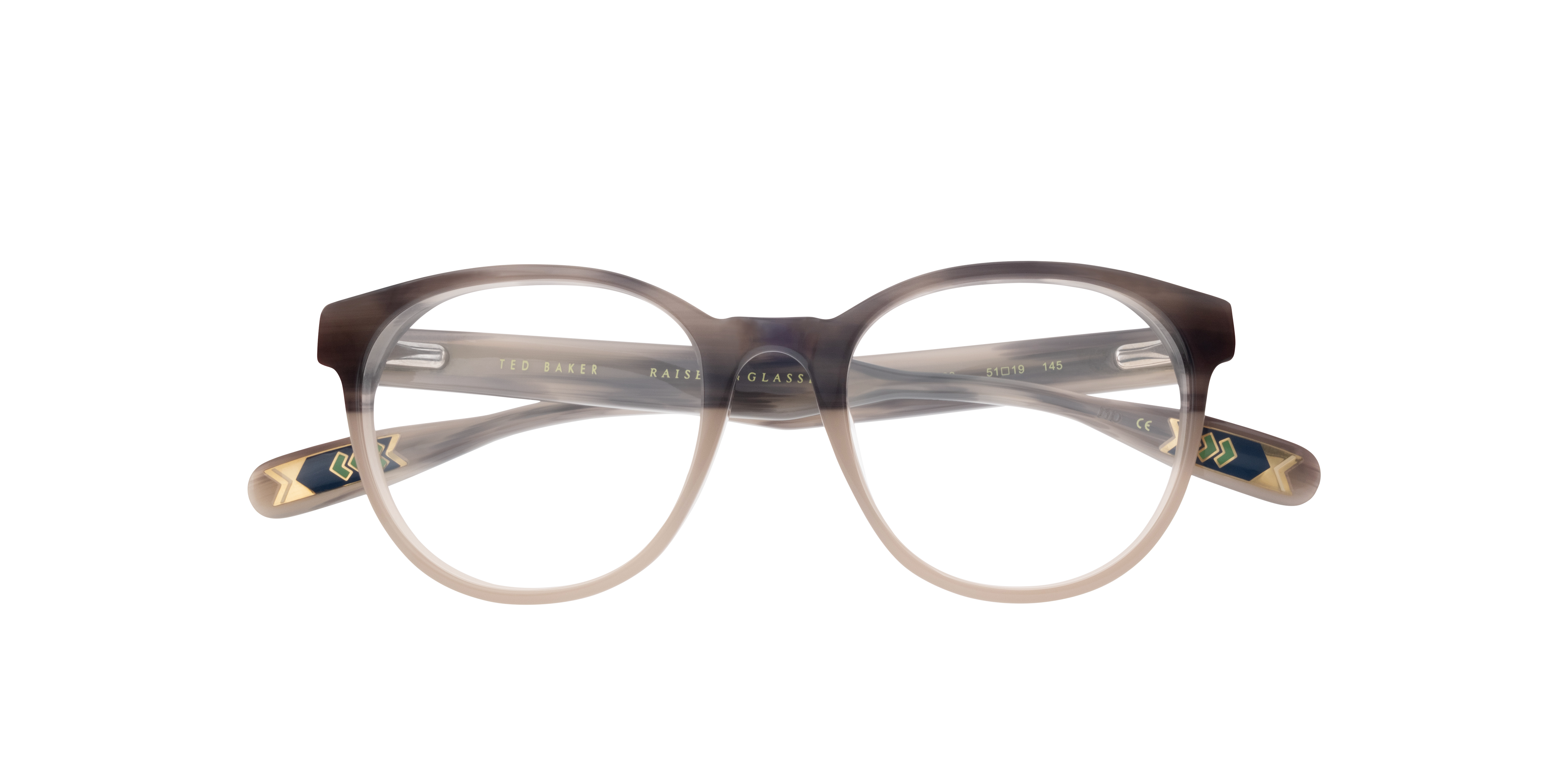 TB8197 Grey AcetateEyeglass Frames for Glasses Direct, Closed View
