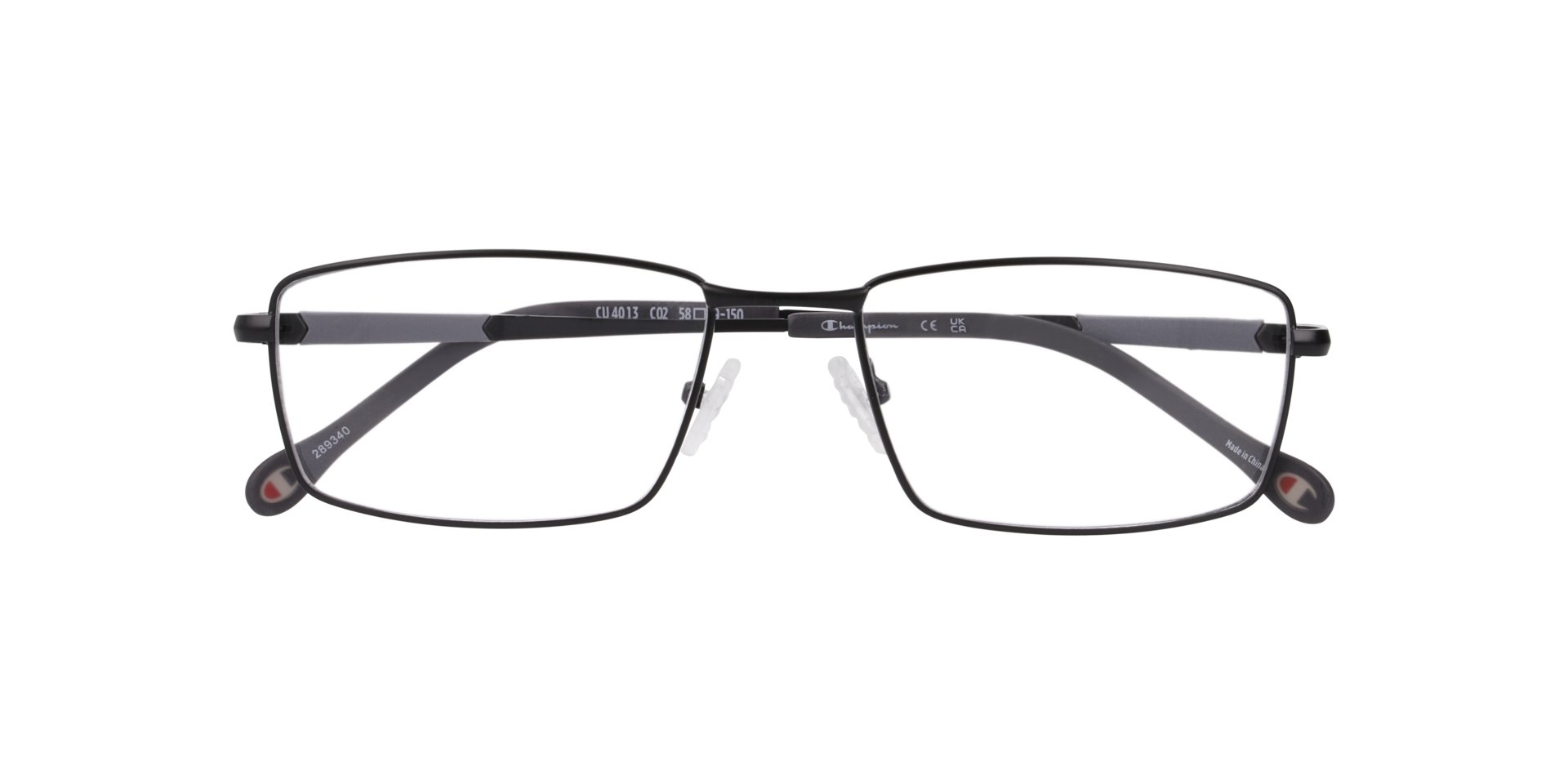 Cu4013 Black MetalEyeglass Frames for Glasses Direct, Closed View