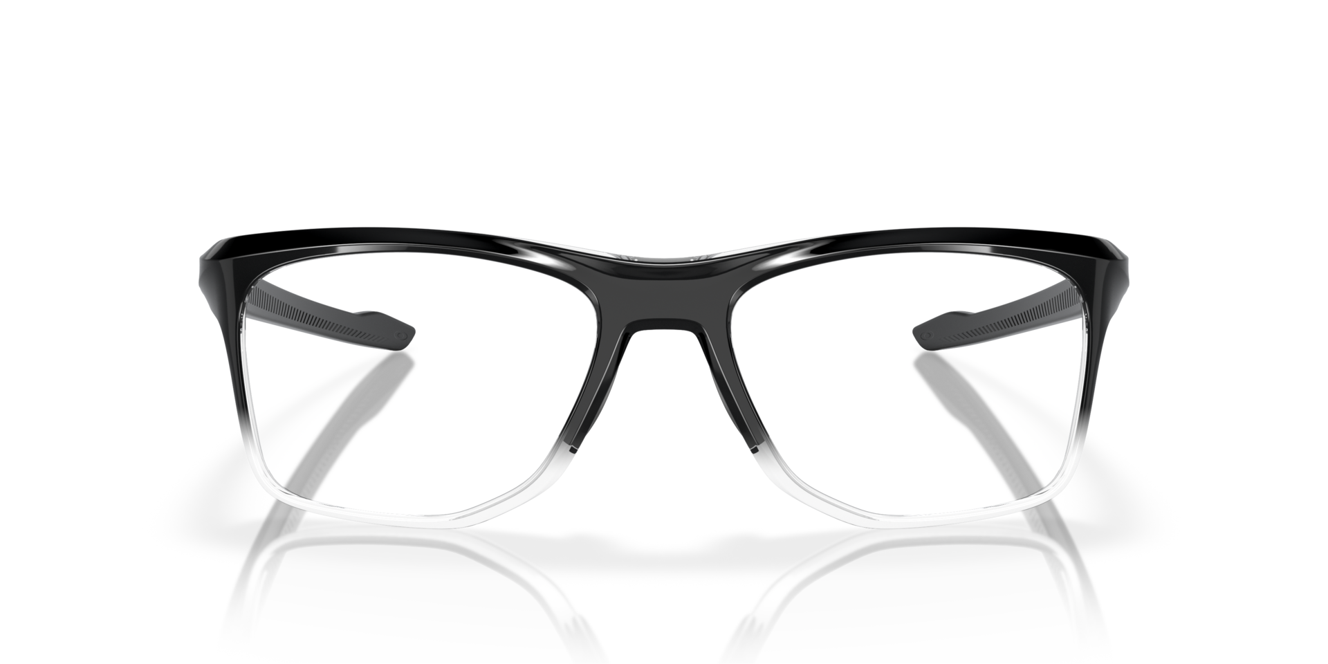 Knolls Polished Black Fade PlasticEyeglass Frames for Glasses Direct, Front View