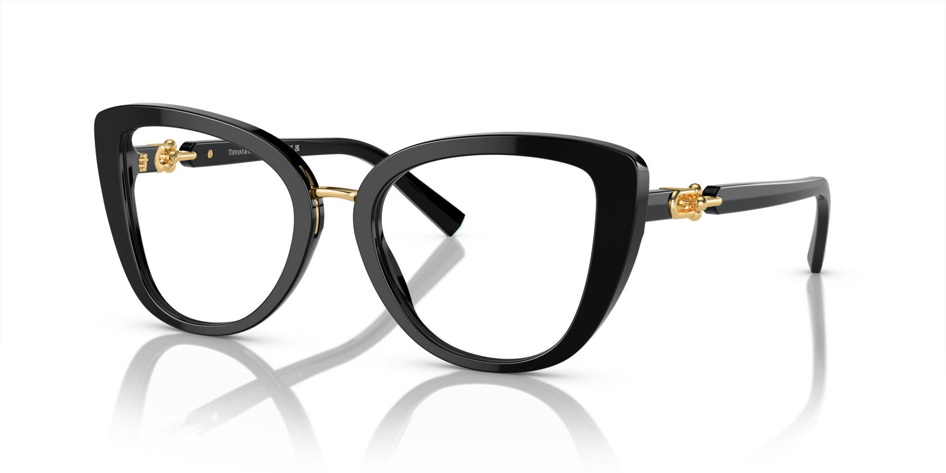 TF2242 Black AcetateEyeglass Frames for Glasses Direct, Angle View