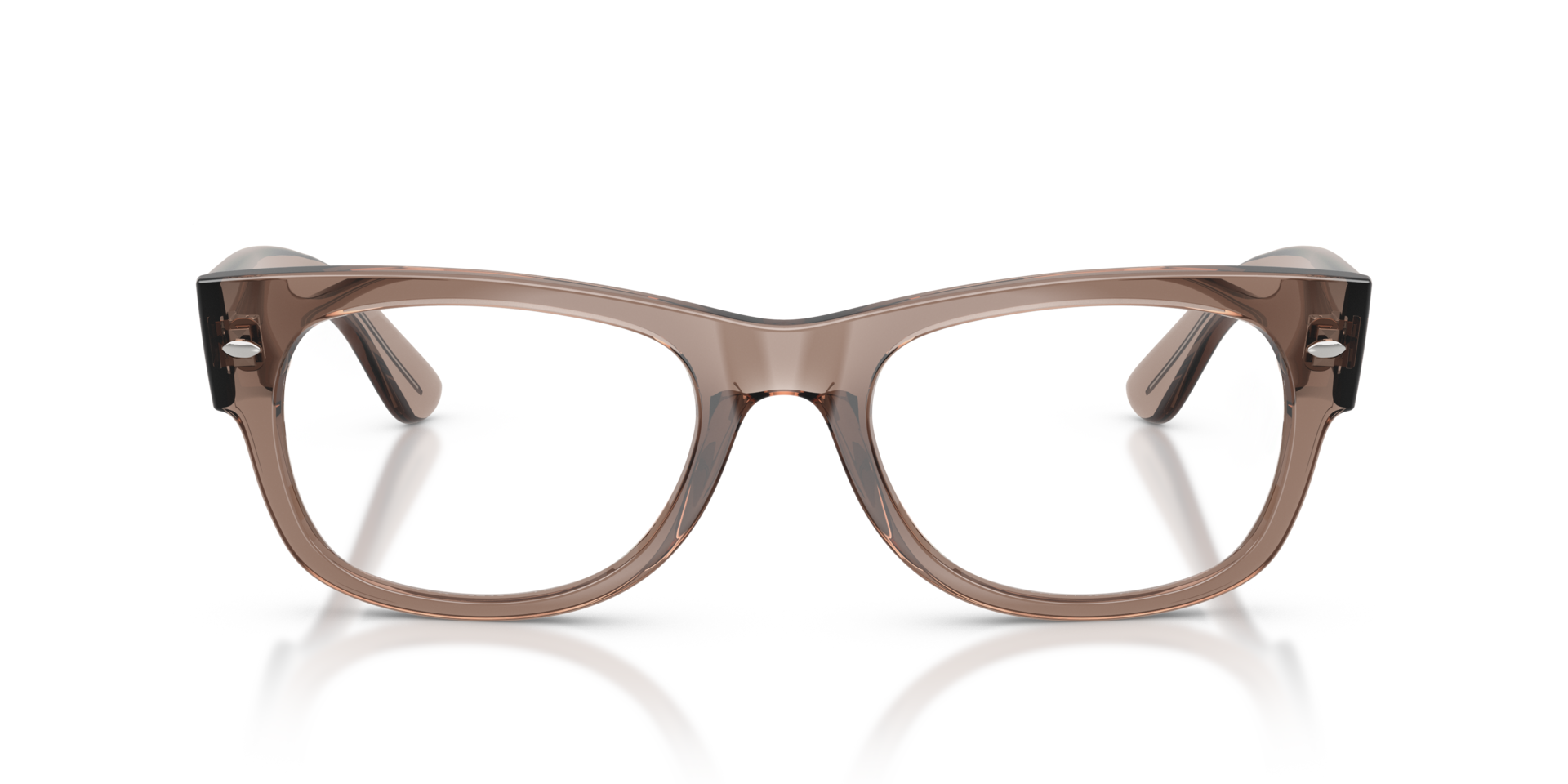 RB0832V Transparent Taupe Beige PlasticEyeglass Frames for Glasses Direct, Front View