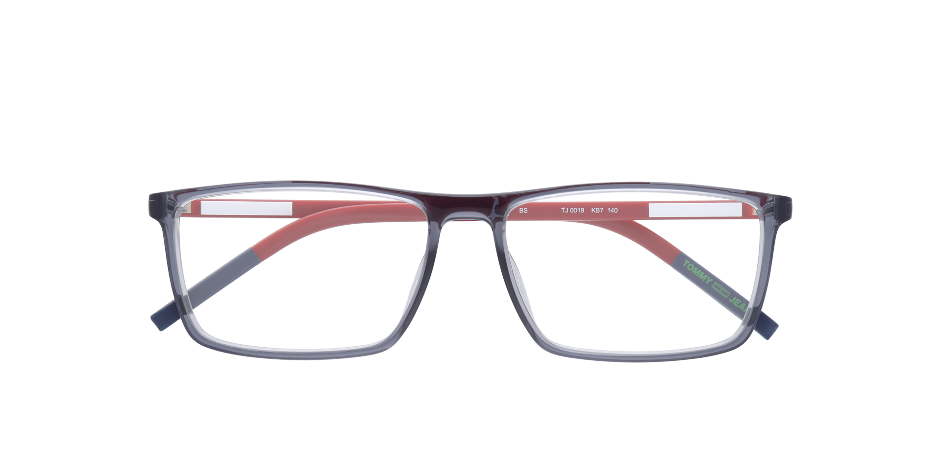 TJ 0019 Grey PlasticEyeglass Frames for Glasses Direct, Closed View