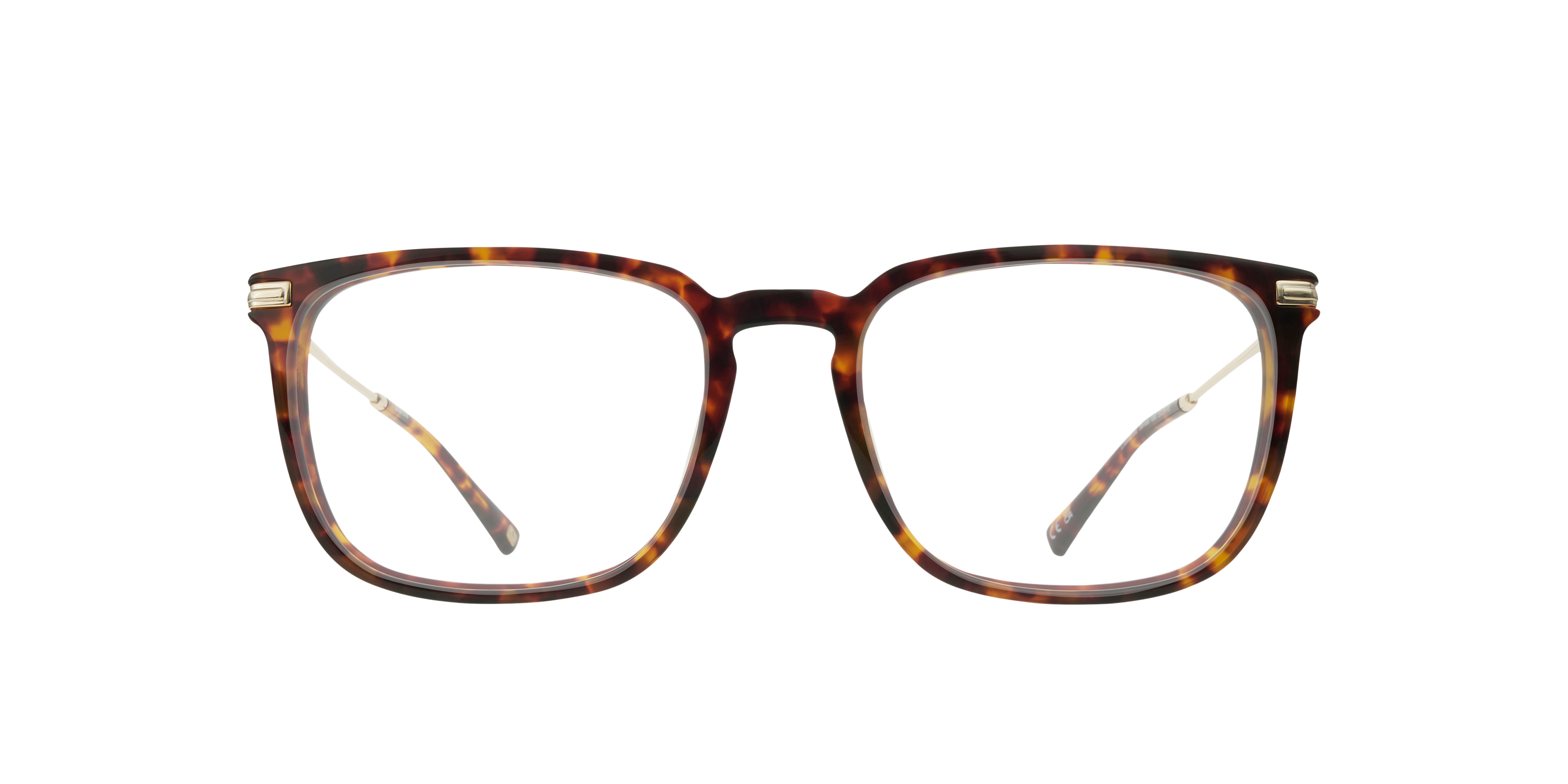 Limehouse Havana & Gold AcetateEyeglass Frames for Glasses Direct, Front View