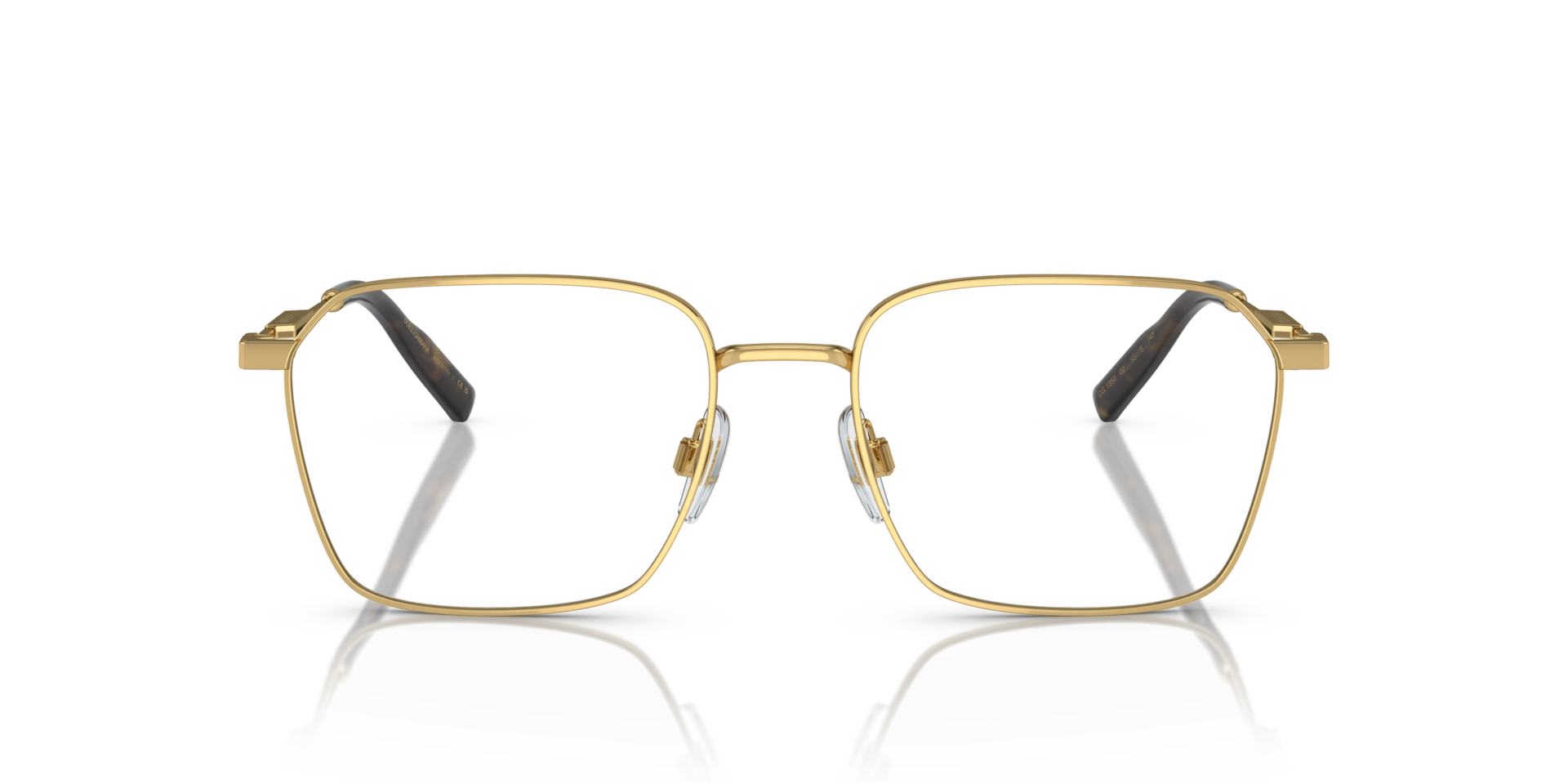 DG1350 Gold MetalEyeglass Frames for Glasses Direct, Front View