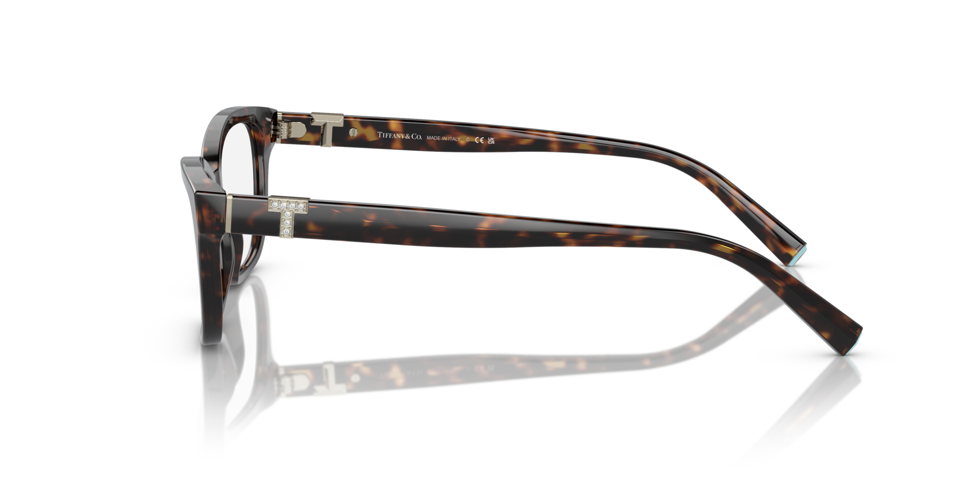 TF2233B Havana AcetateEyeglass Frames for Glasses Direct, Side View