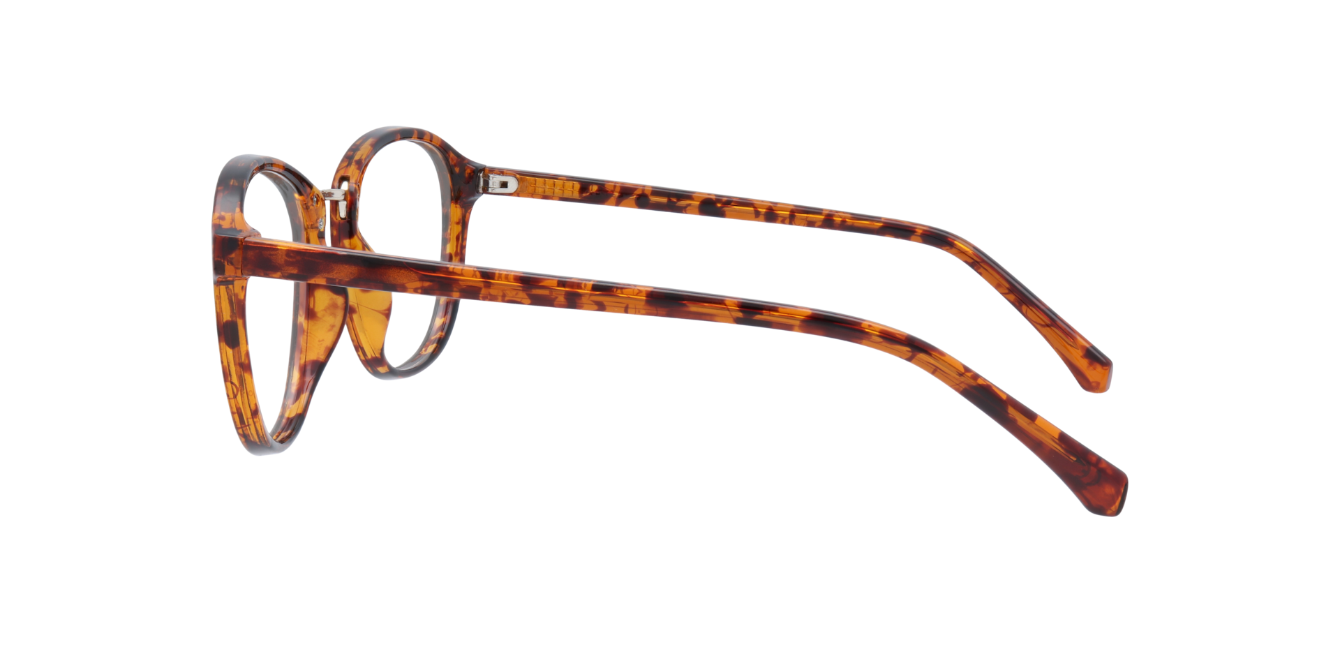 Cassidy Havana PlasticEyeglass Frames for Glasses Direct, Side View