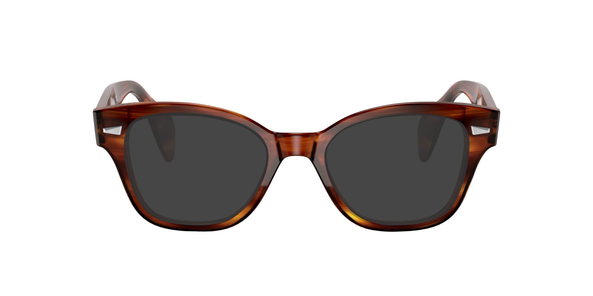 RB0880 OPTICS Striped Havana AcetateEyeglass Frames for Glasses Direct, with Tinted Lenses