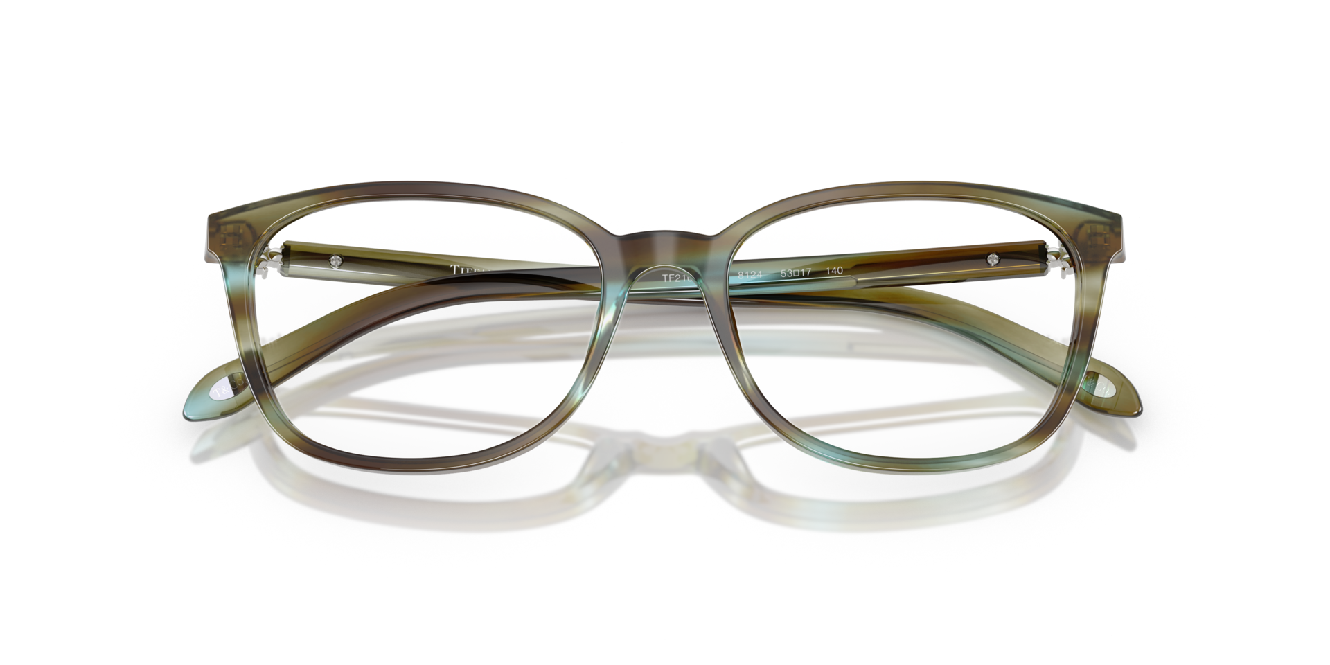 TF2109HB Ocean Turquoise AcetateEyeglass Frames for Glasses Direct, Closed View