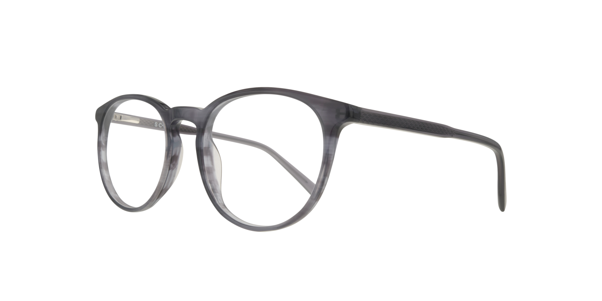 Lester Blue AcetateEyeglass Frames for Glasses Direct, Angle View