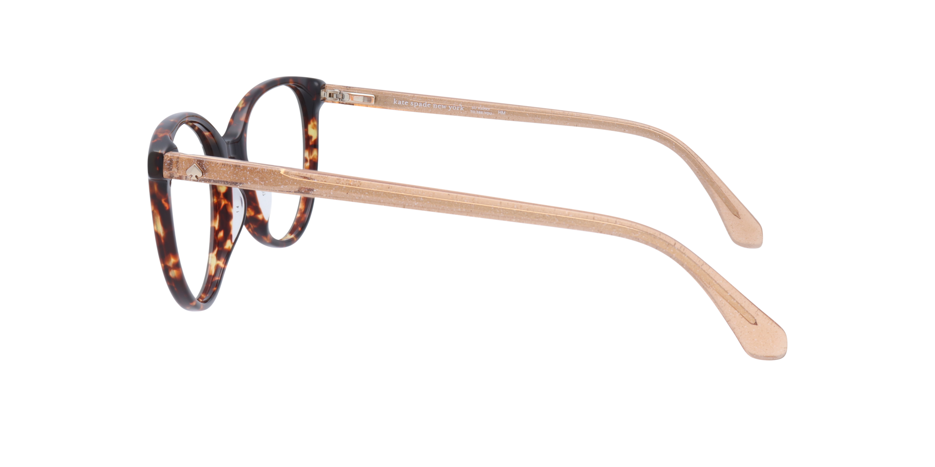 Adelle K3 Tortoise AcetateEyeglass Frames for Glasses Direct, Side View