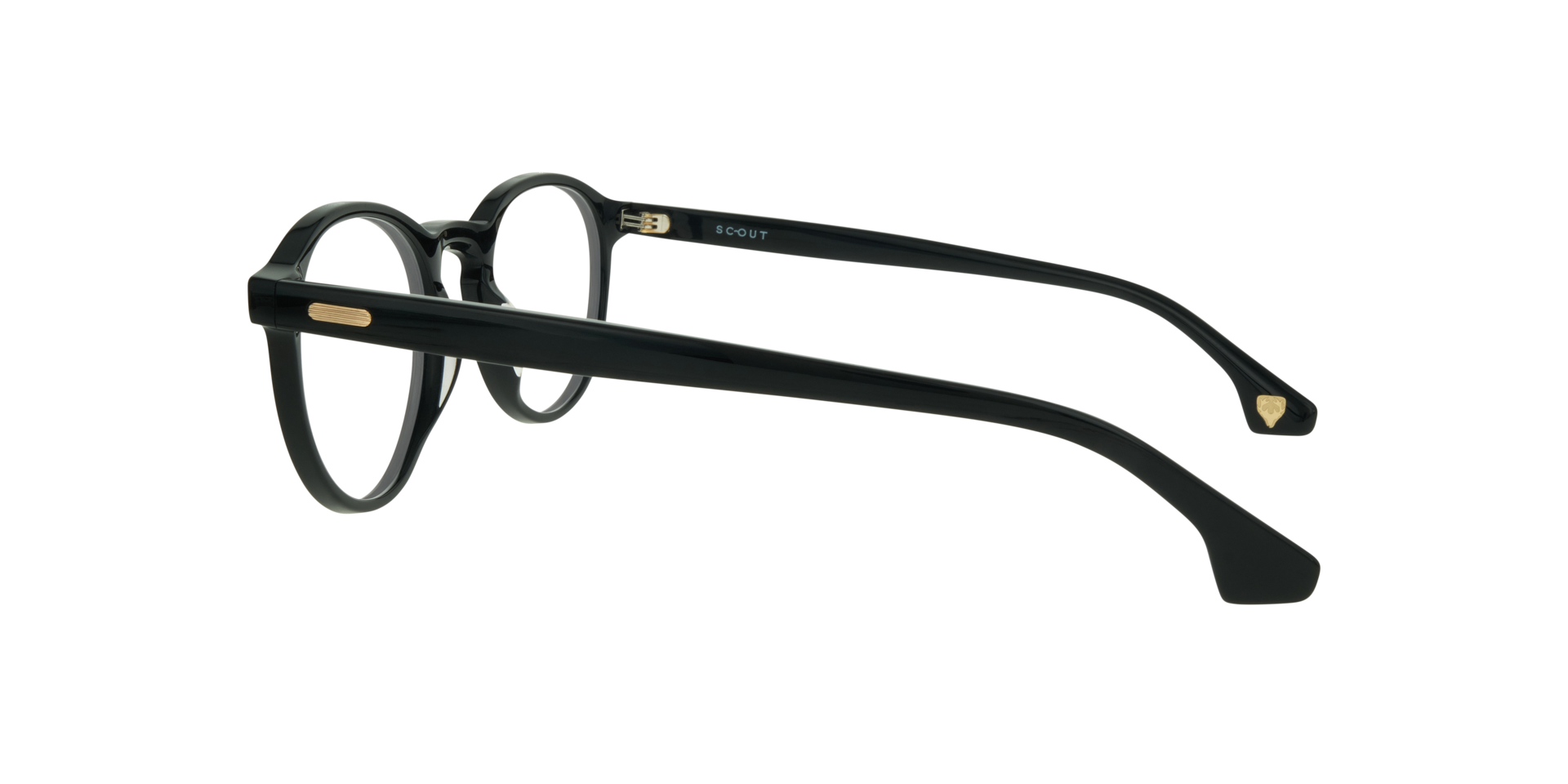Kian Black AcetateEyeglass Frames for Glasses Direct, Side View