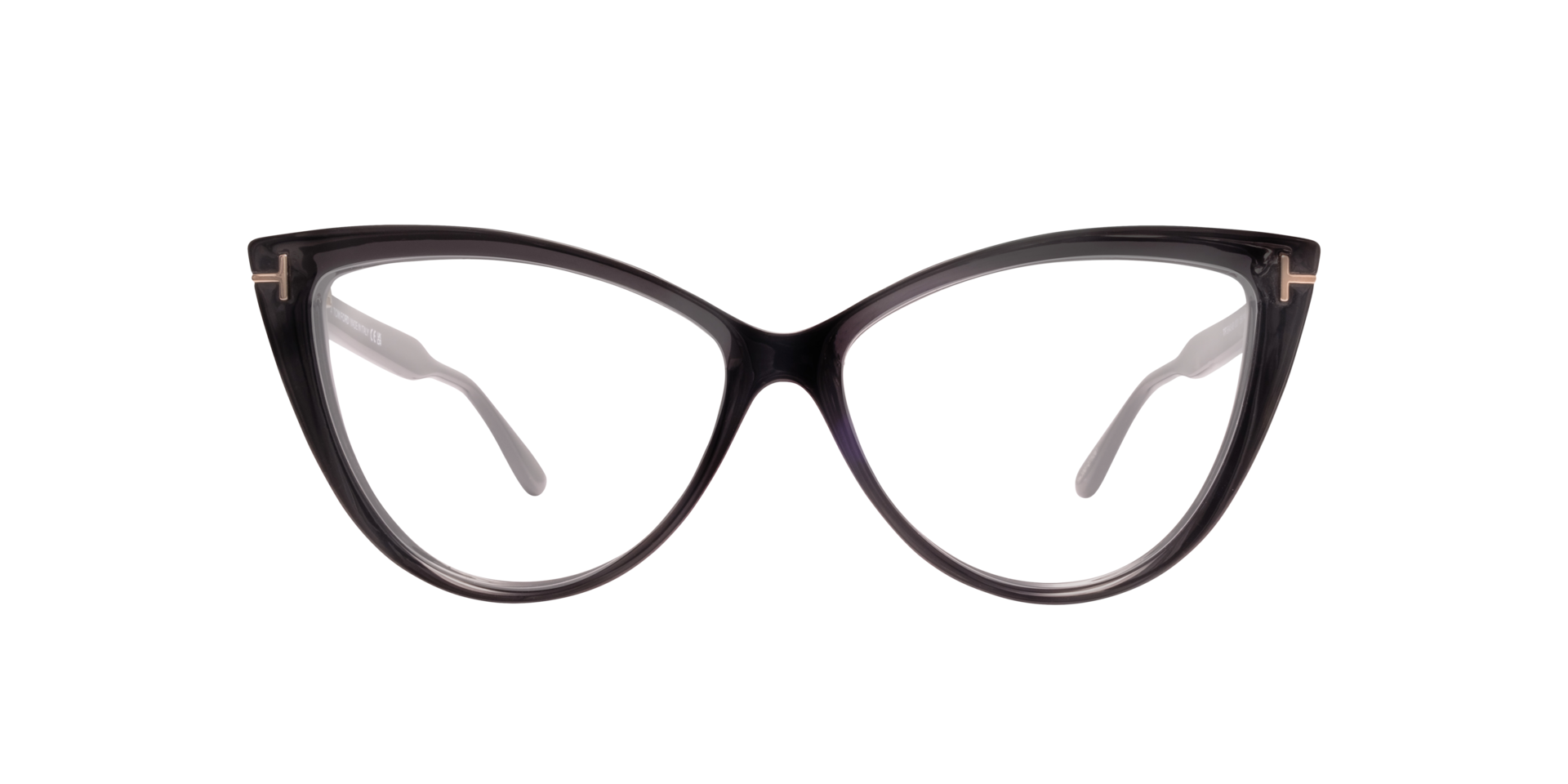 FT5843-B_56001 Brown PlasticEyeglass Frames for Glasses Direct, Front View
